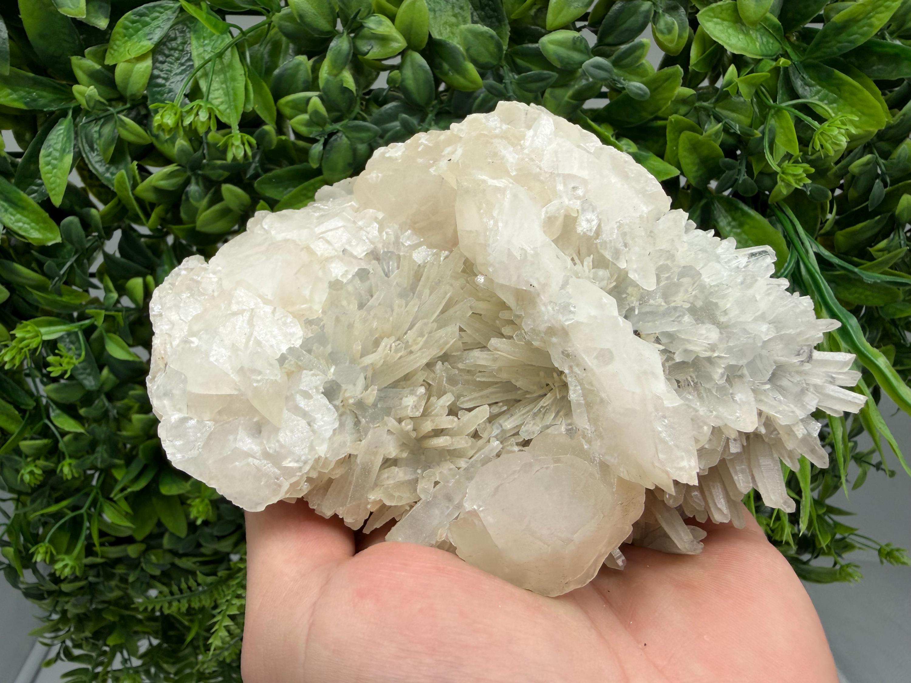 Milky Quartz Calcite Specimen, Borieva Mine Bulgaria, Home Decor Stone