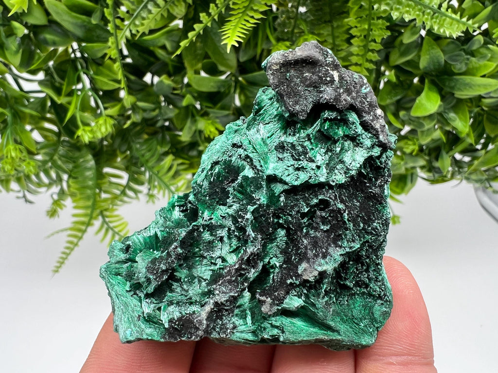Polished Green Malachite Crystal Specimen from Congo