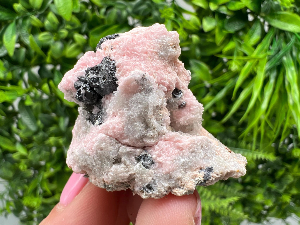 Beautiful Rhodochrosite perfect pink colour Starnica Mine Davidcovo Bulgaria natural minerals souvenir crystal gift home decor stone gift