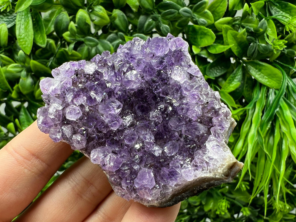 Natural Purple Amethyst Cluster, Uruguay Crystal, Home Decor