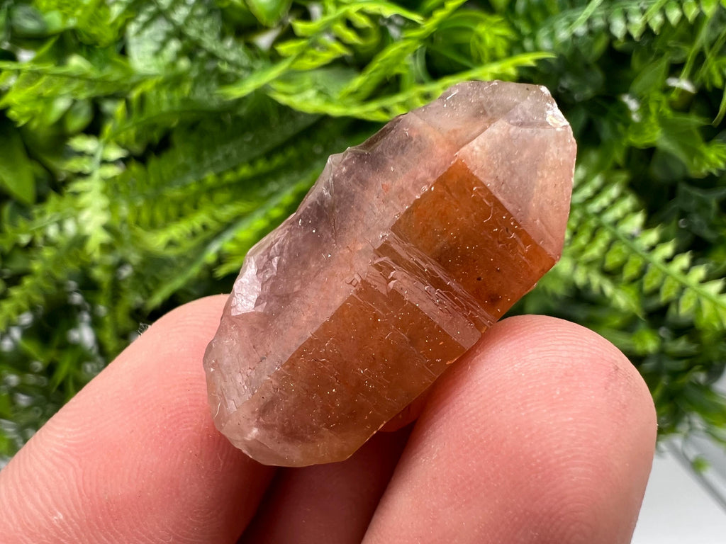 Red Hematite Phantom Quartz, Morocco Mineral Specimen
