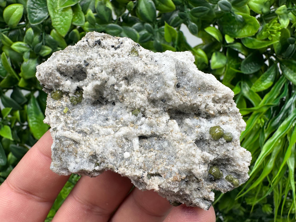 Cleiophane Sphalerite on Quartz: Green Crystal Mineral Specimen