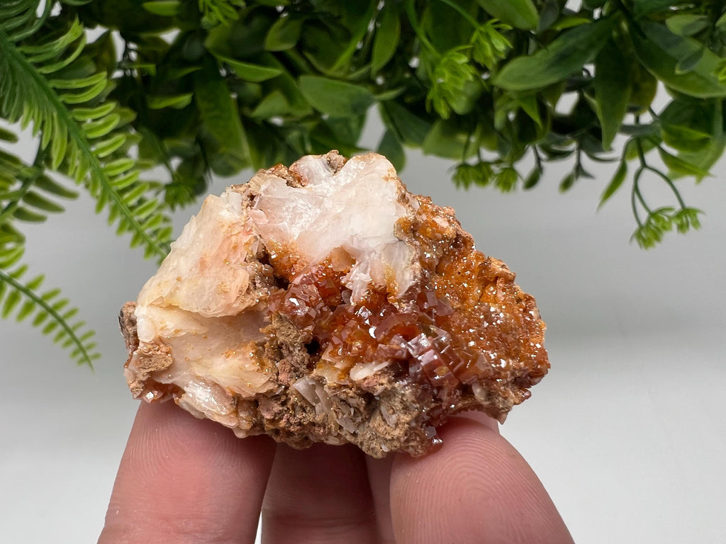 Red Vanadinite on Barite from Marocco,crystal minerals Speciment cluster Vanadinite crystal Vanadinite Geology Vanadinite cluster minerals