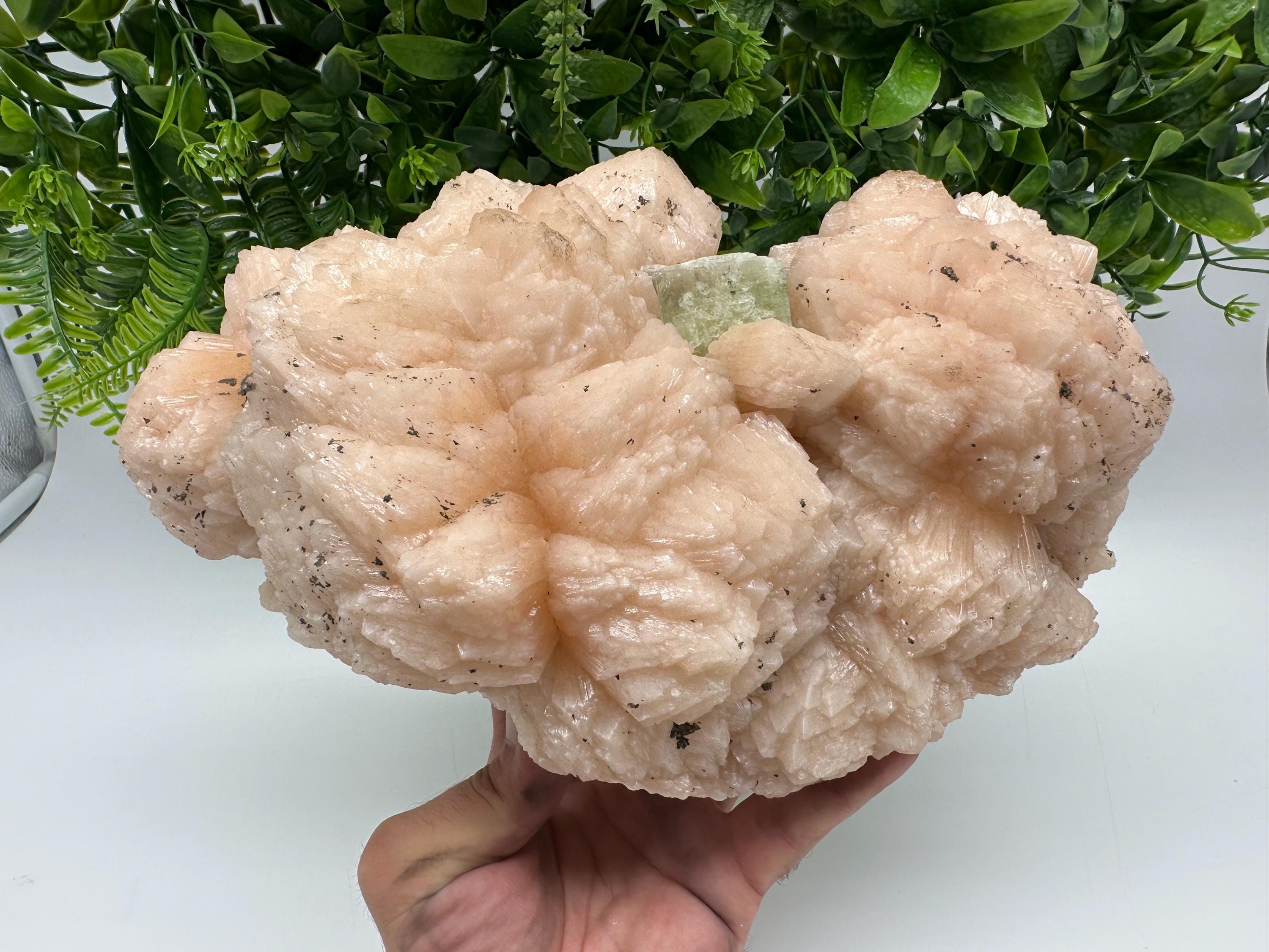 Apophyllite Stilbite on Chalcedony: Natural Mineral Specimen, India