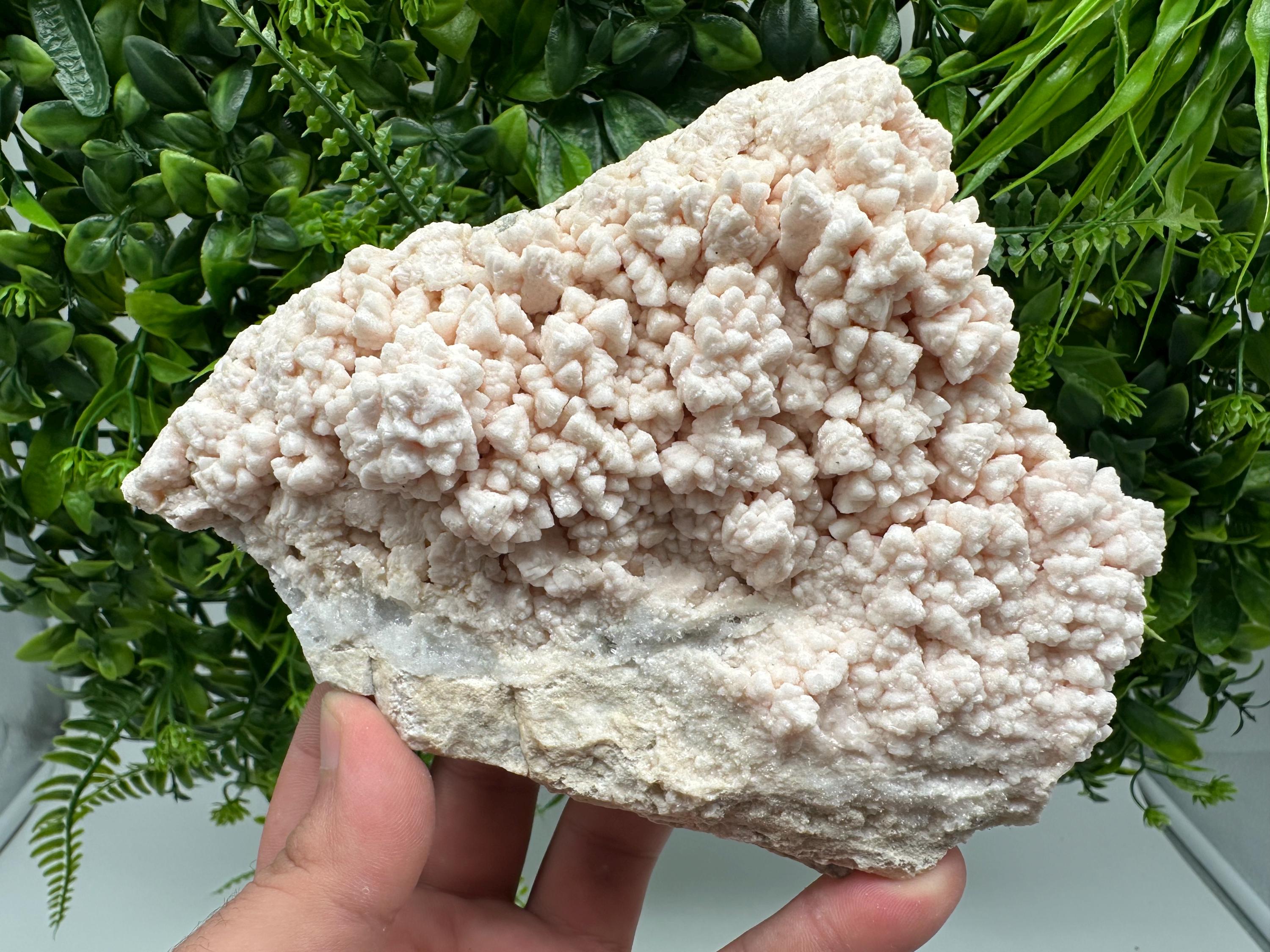 Pink Manganocalcite Mineral Specimen: Krushev Dol Mine, Bulgaria