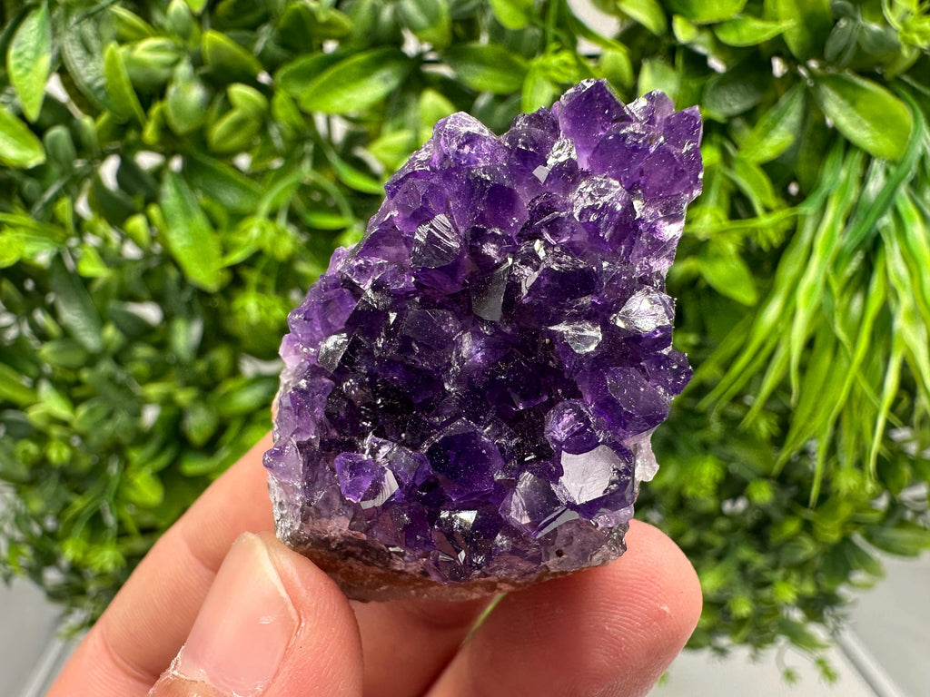 Uruguay Amethyst Cluster, Natural Purple Crystal, Home Decor
