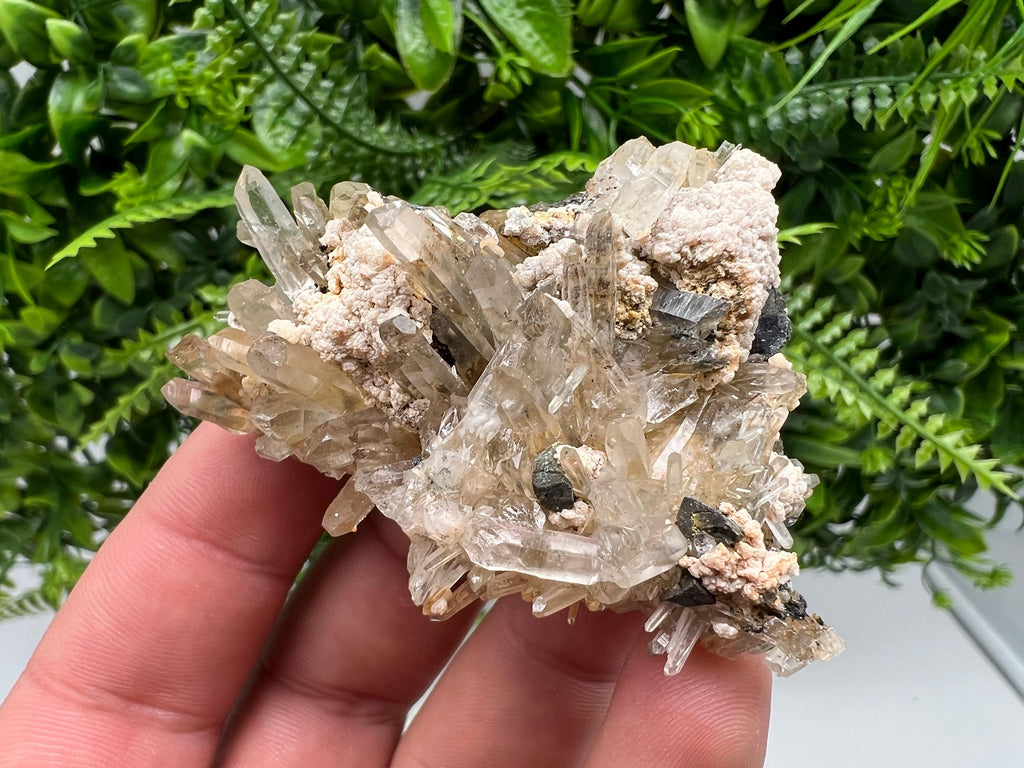 Quartz Rhodochrosite Mineral Specimen, Madan Bulgaria Crystal