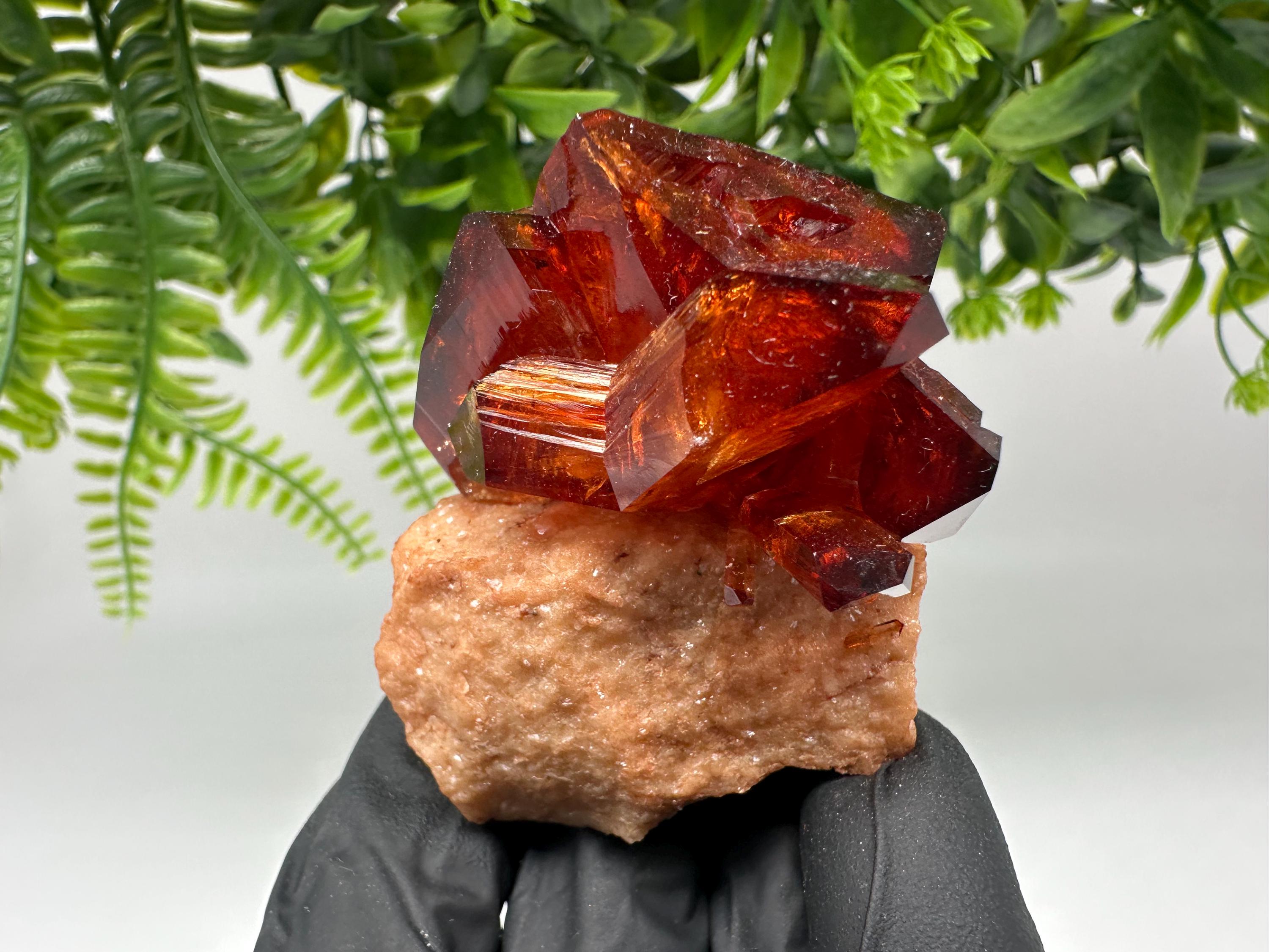 Orange-Brown Arcanite Mineral Specimen, Santa Ana Tin Mine