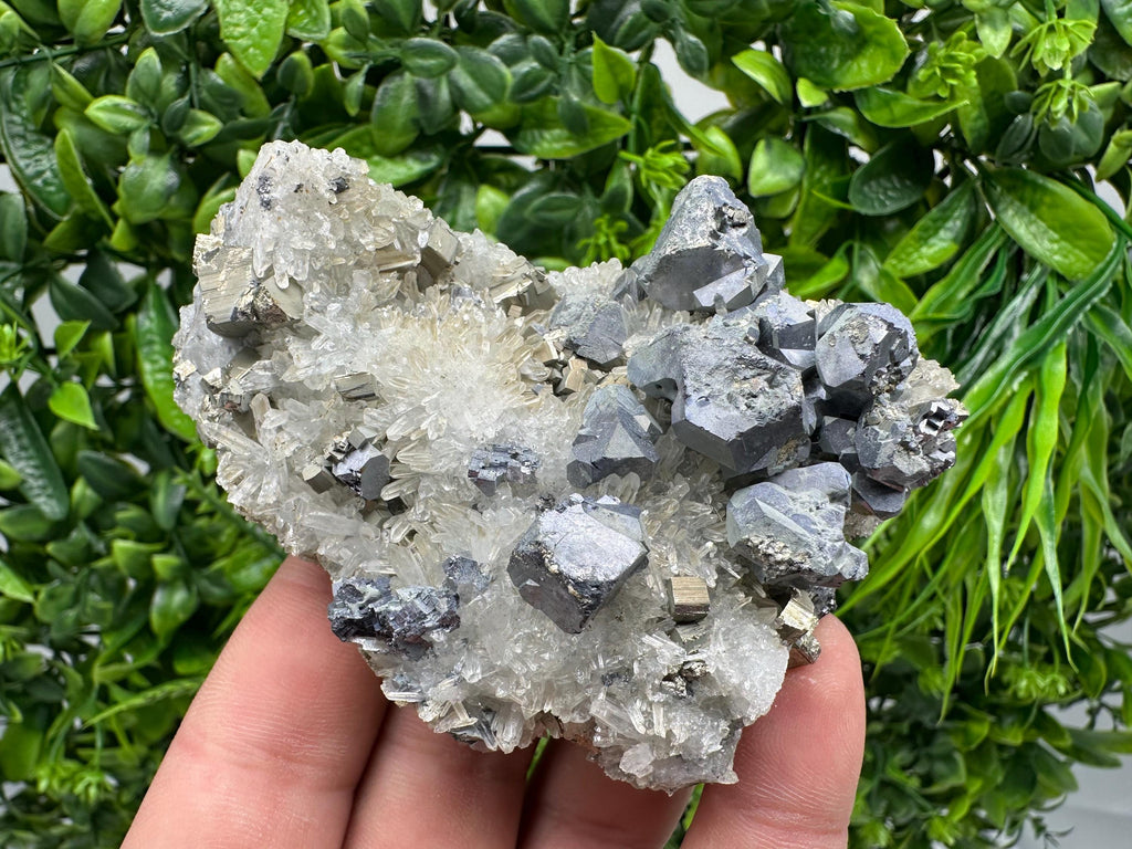 Galena Sphalerite Chalcopyrite Quartz Mineral Specimen: Djurcovo Mine, Bulgaria