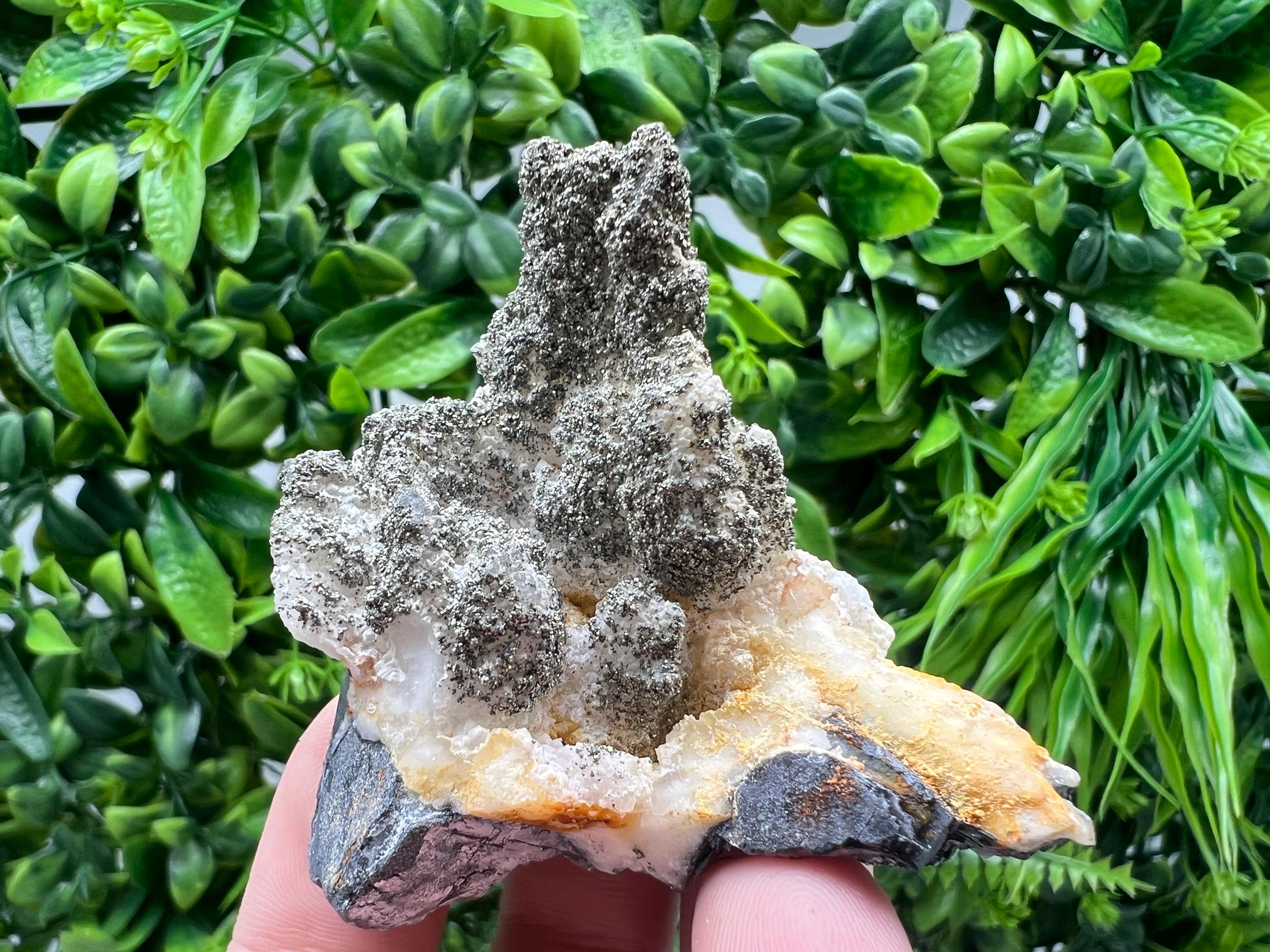 Barite Marcasite Cluster on Chalcedony, Androvo Mine, Bulgaria