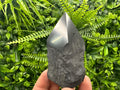 Polished Shungite Crystal Point (7cm): EMF Protection Stone
