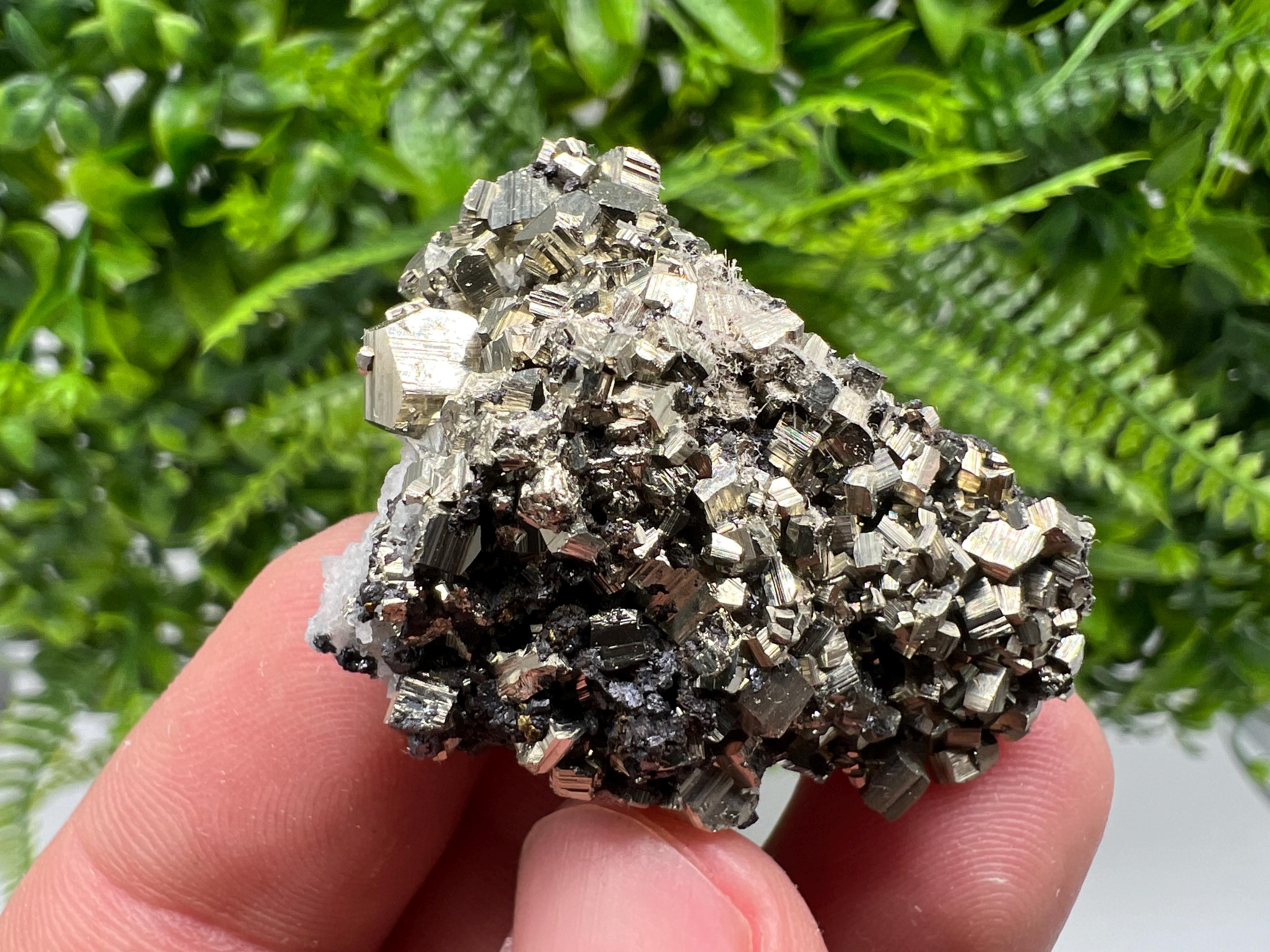 Golden Pyrite Sphalerite Mineral Specimen, Madan Bulgaria