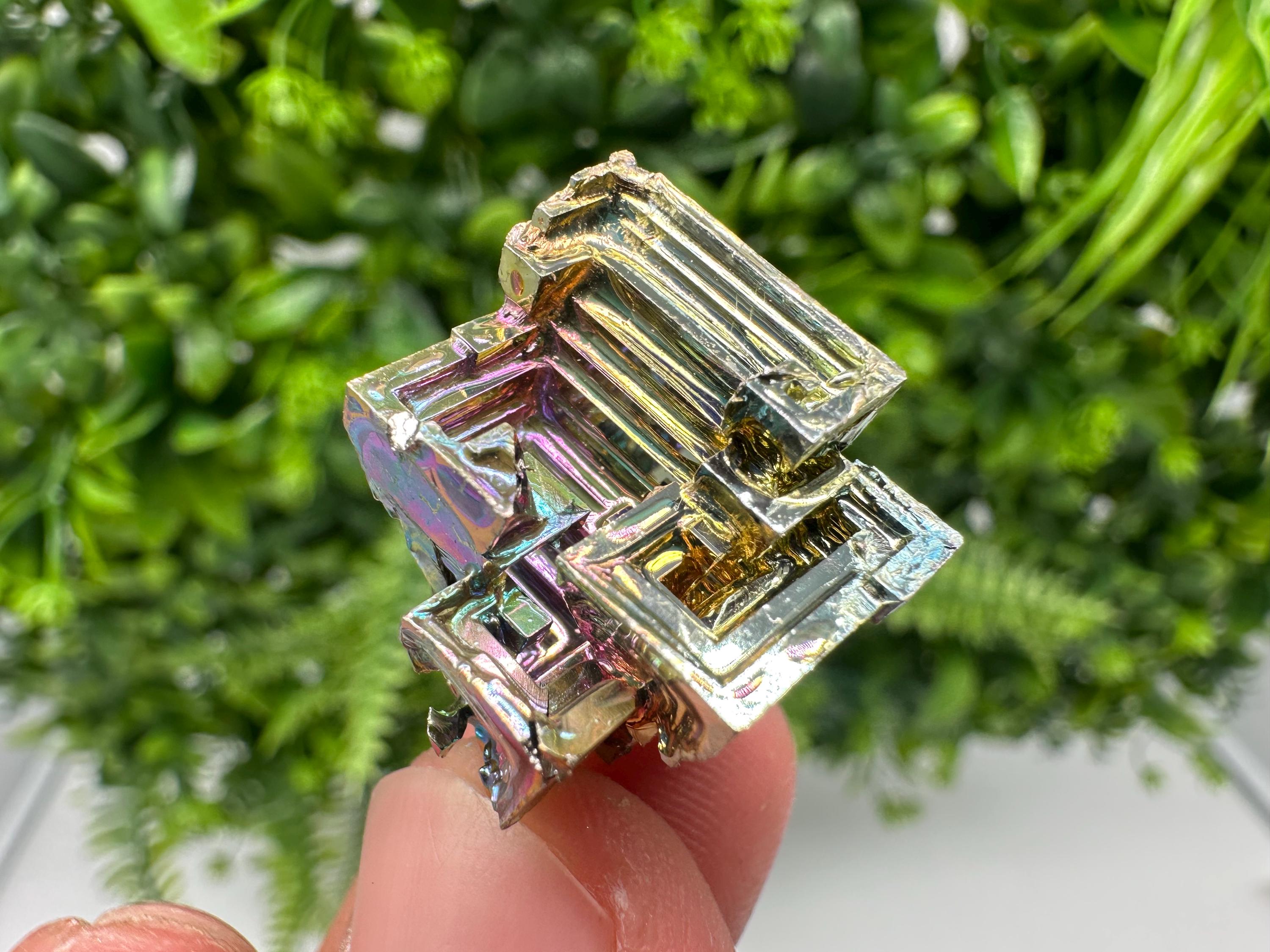 Rainbow Bismuth Crystal: Rare Gemstone Specimen,wholesale Bismuth