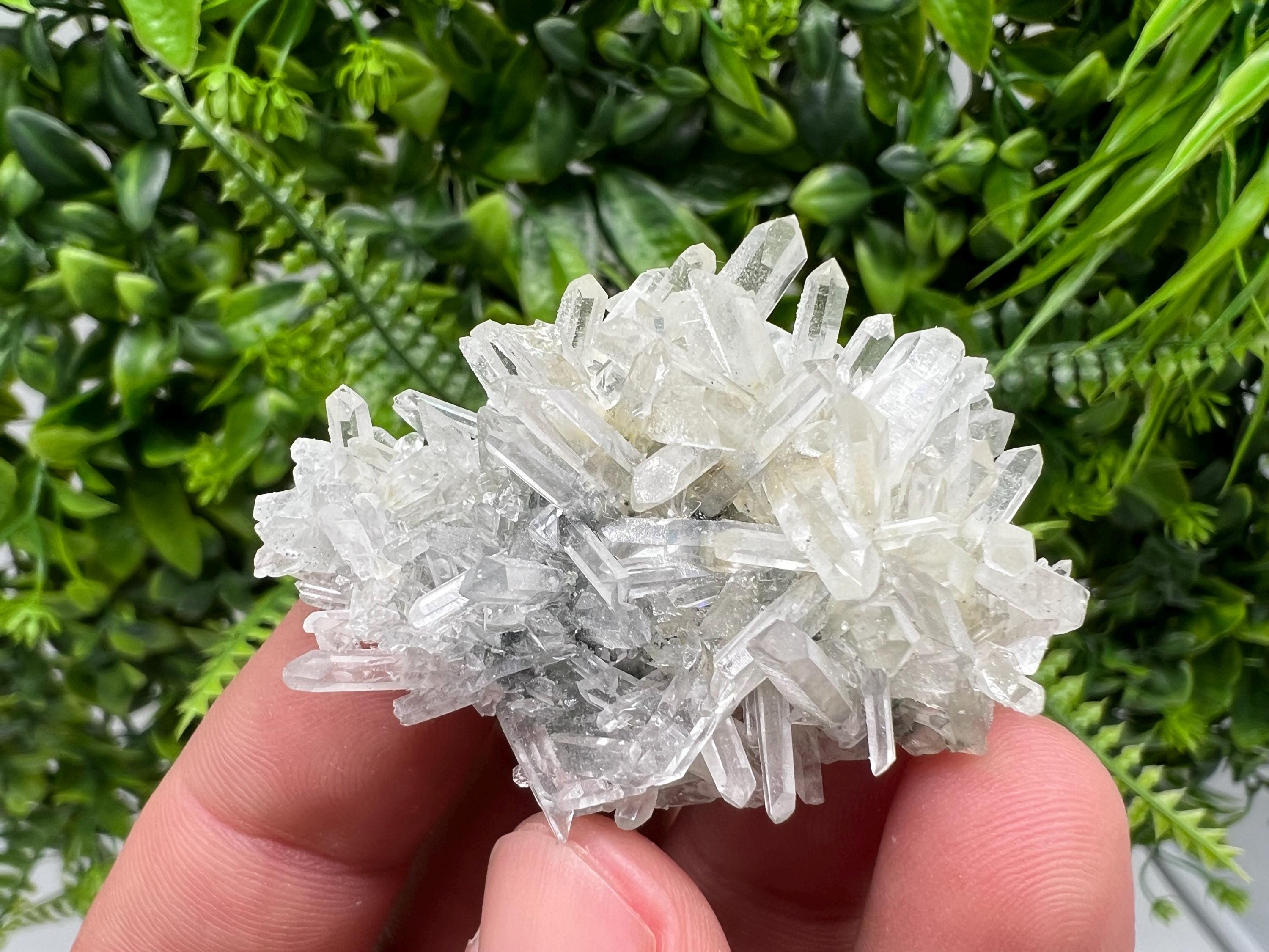 Transparent Quartz Cluster, Borieva Mine Mineral Specimen