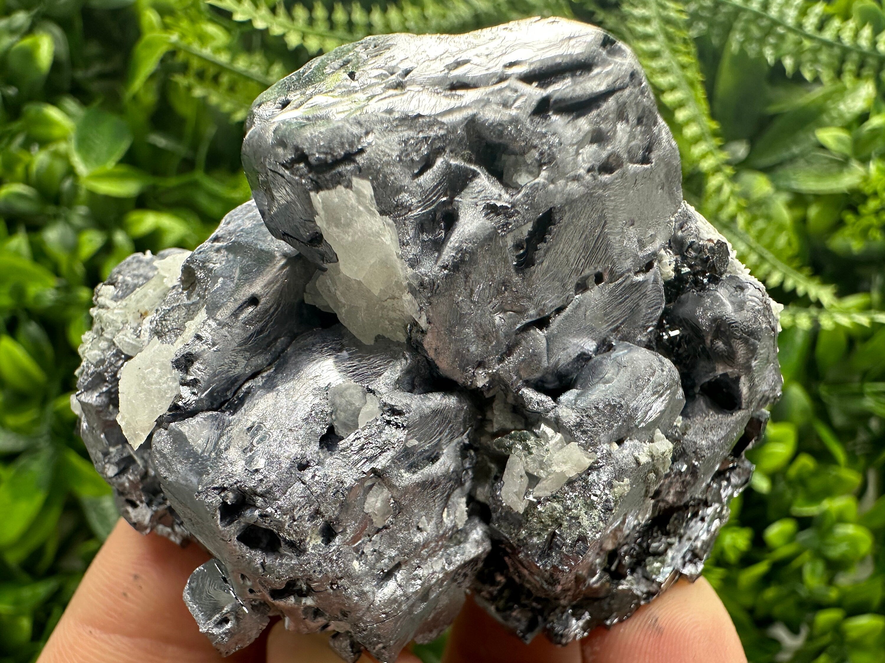 Galena on Sphalerite and Quartz, Borieva Mine, Bulgaria