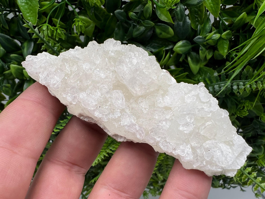 Transparent Apophyllite on Chalcedony, India Minerals Specimen