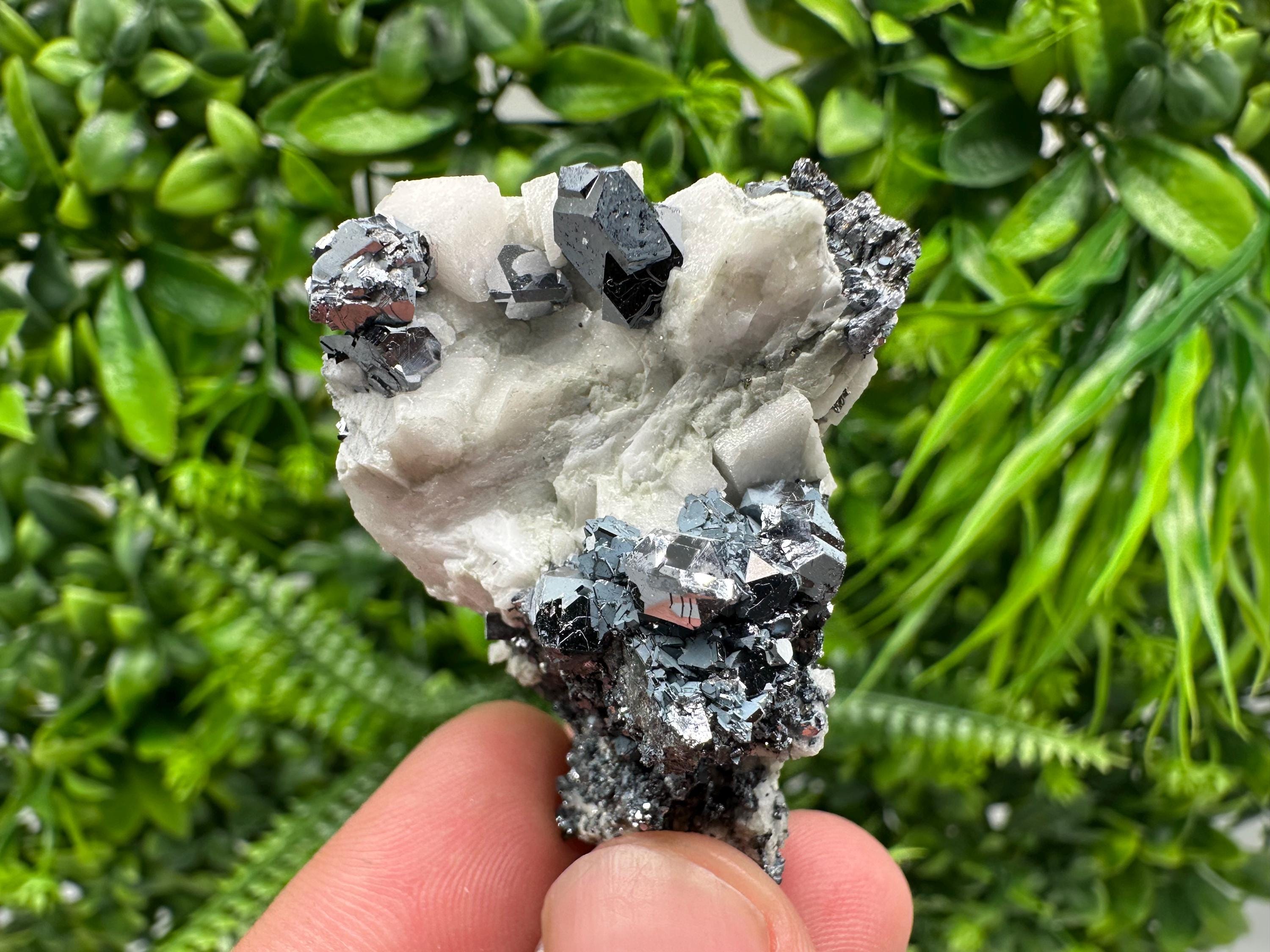 Stunning Shpinel Galena on Sphalerite,Calcite from Borieva mine,Madan,Bulgaria,Natural,collectible mineral specimen,home decor,collectible’s