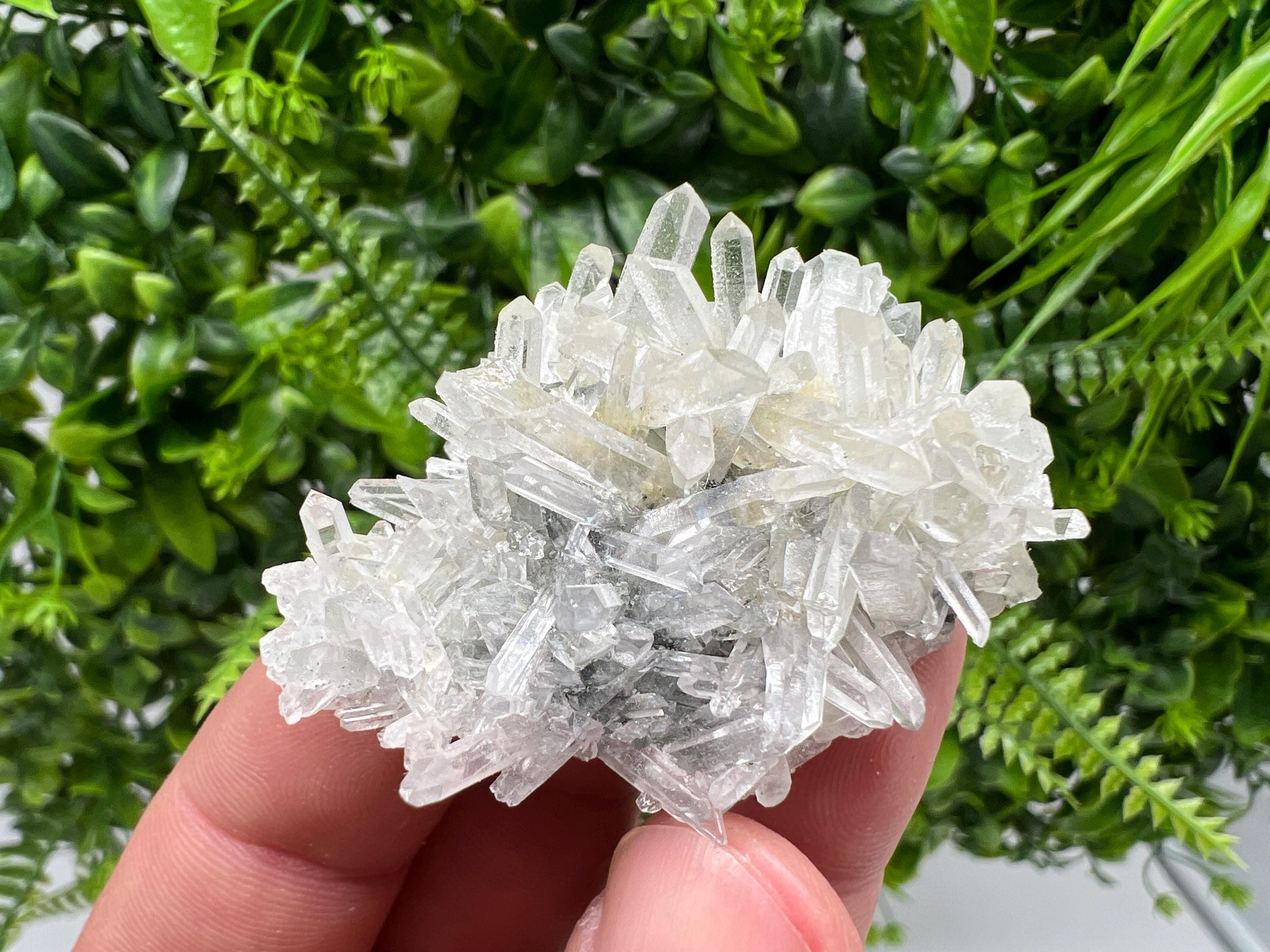 Transparent Quartz Cluster, Borieva Mine Mineral Specimen