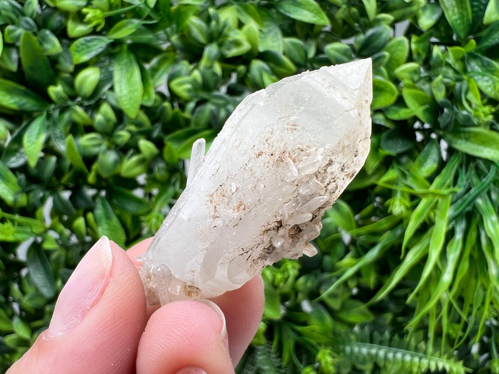 Quartz whit Brown Rhodochrosite from Djurcovo mine,Bulgaria,Quartz,Rhodochrosite cluster,natural mineral,collection crystal,mineral specimen