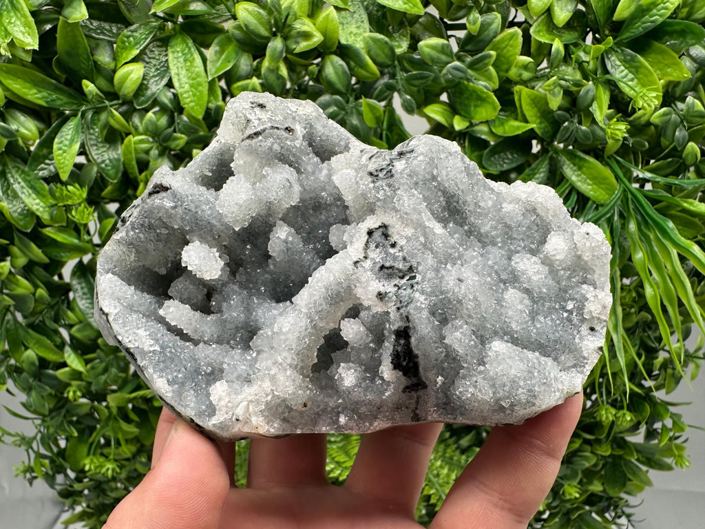 Natural Chalcedony Crystal Specimen, Indian Mineral Collection, Home Decor