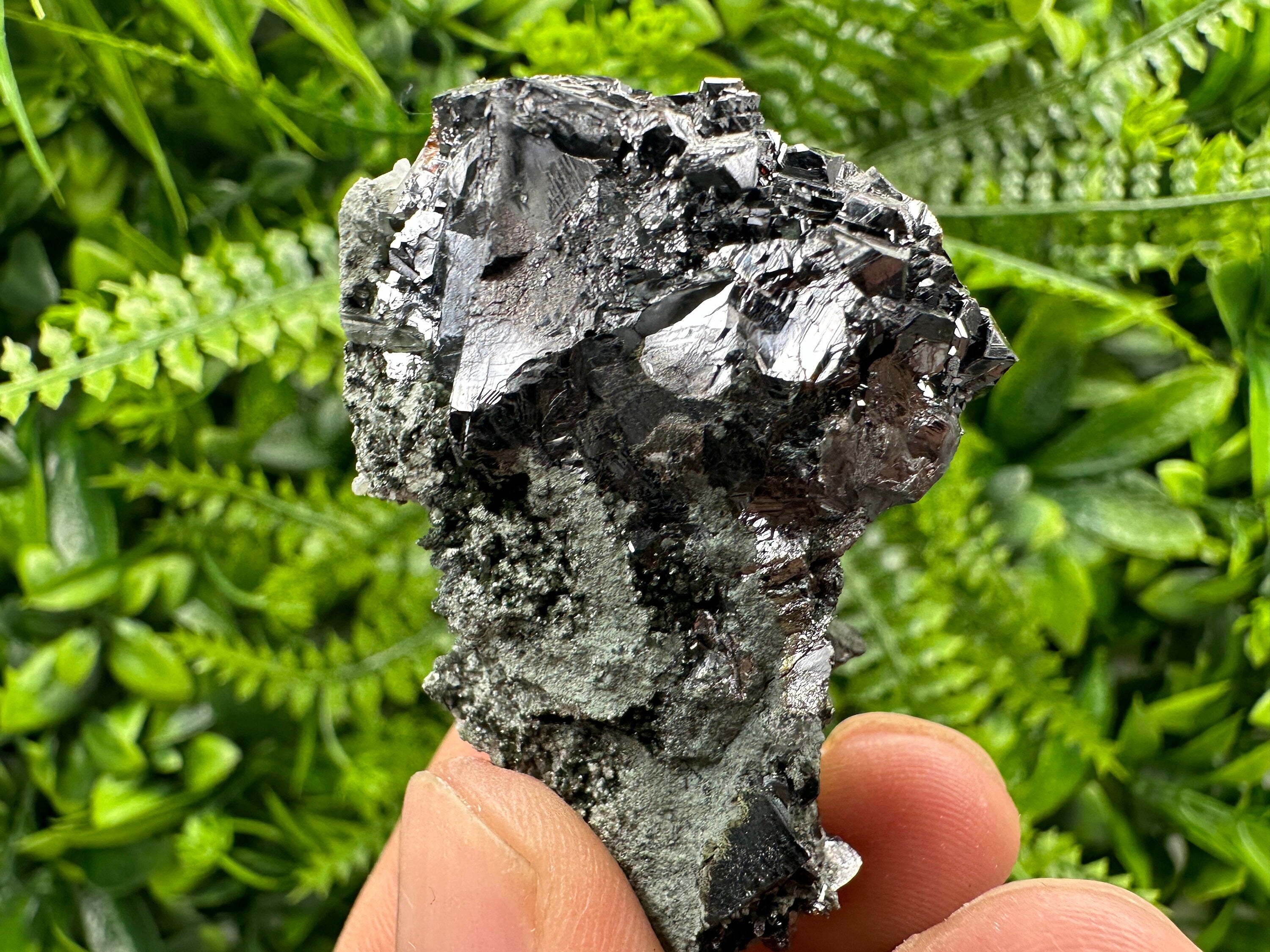 Sphalerite on Quartz: Natural Mineral Specimen, Bulgaria