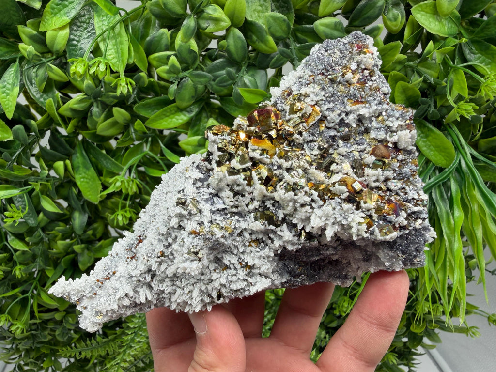 Pyrite Sphalerite Quartz  Mineral Specimen, Krushev dol Mine