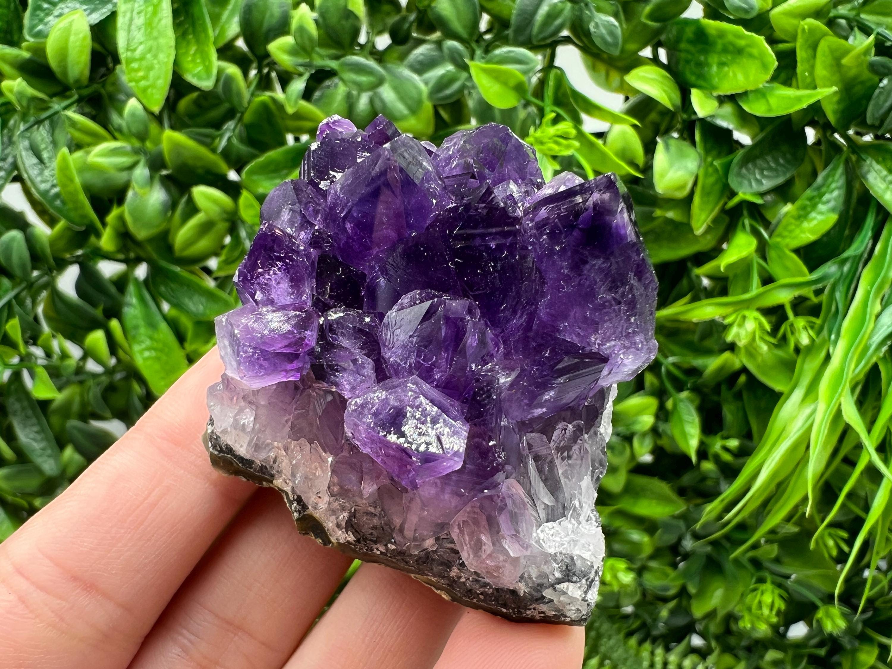 Uruguay Amethyst Crystal: Purple Quartz Home Decor, Energy Stone