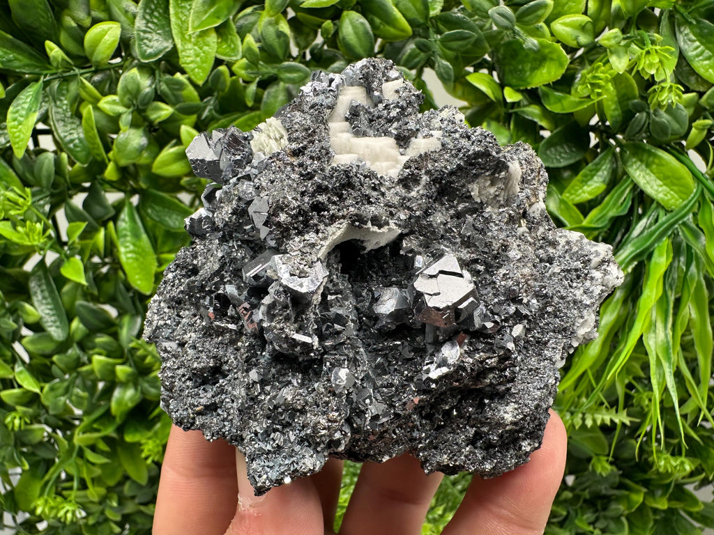 Galena Sphalerite Mineral Specimen: Quartz with Siderite, Madan Bulgaria