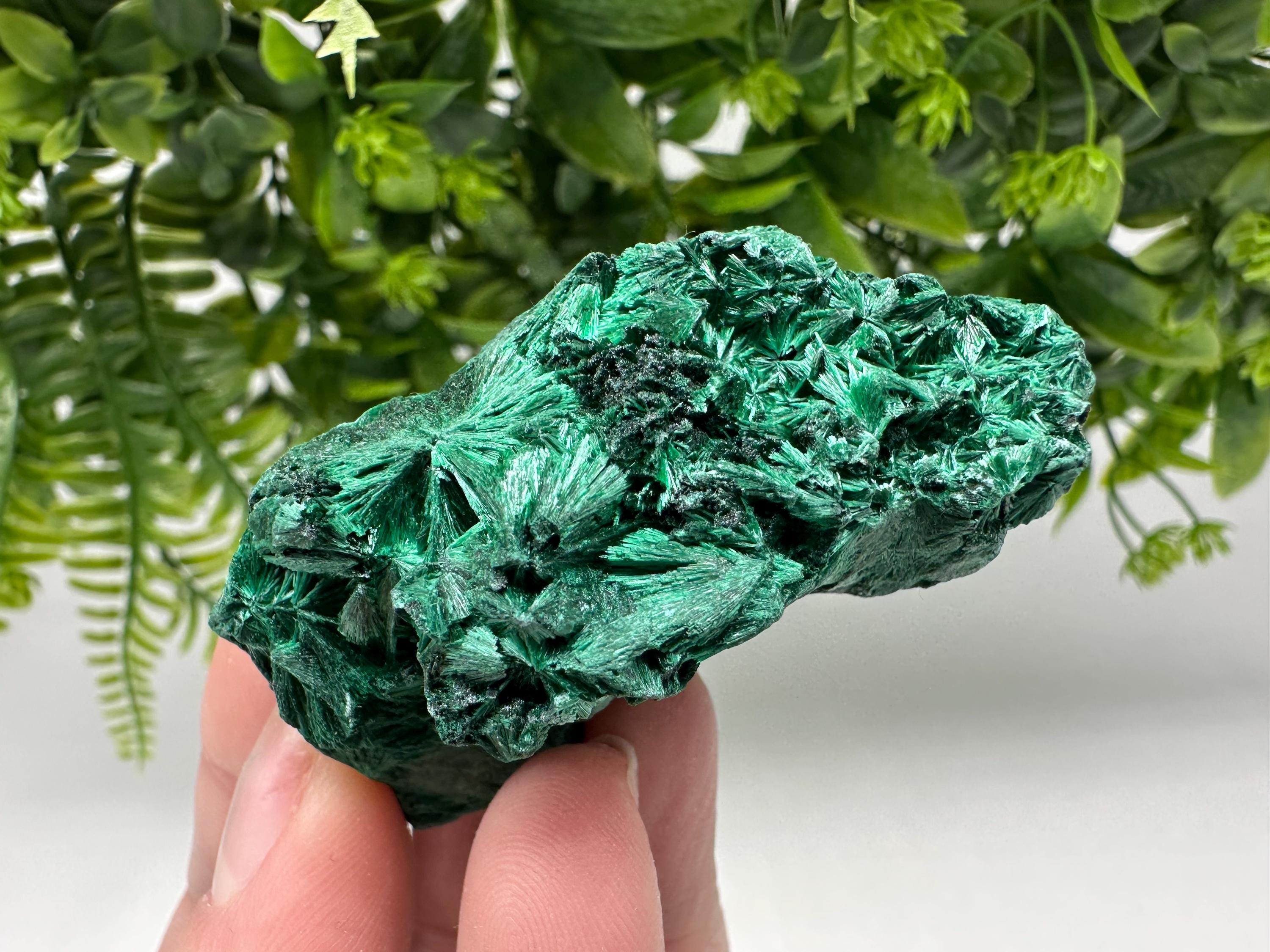 Polished Green Malachite Crystal from Congo, Natural Specimen, Chakra Stone