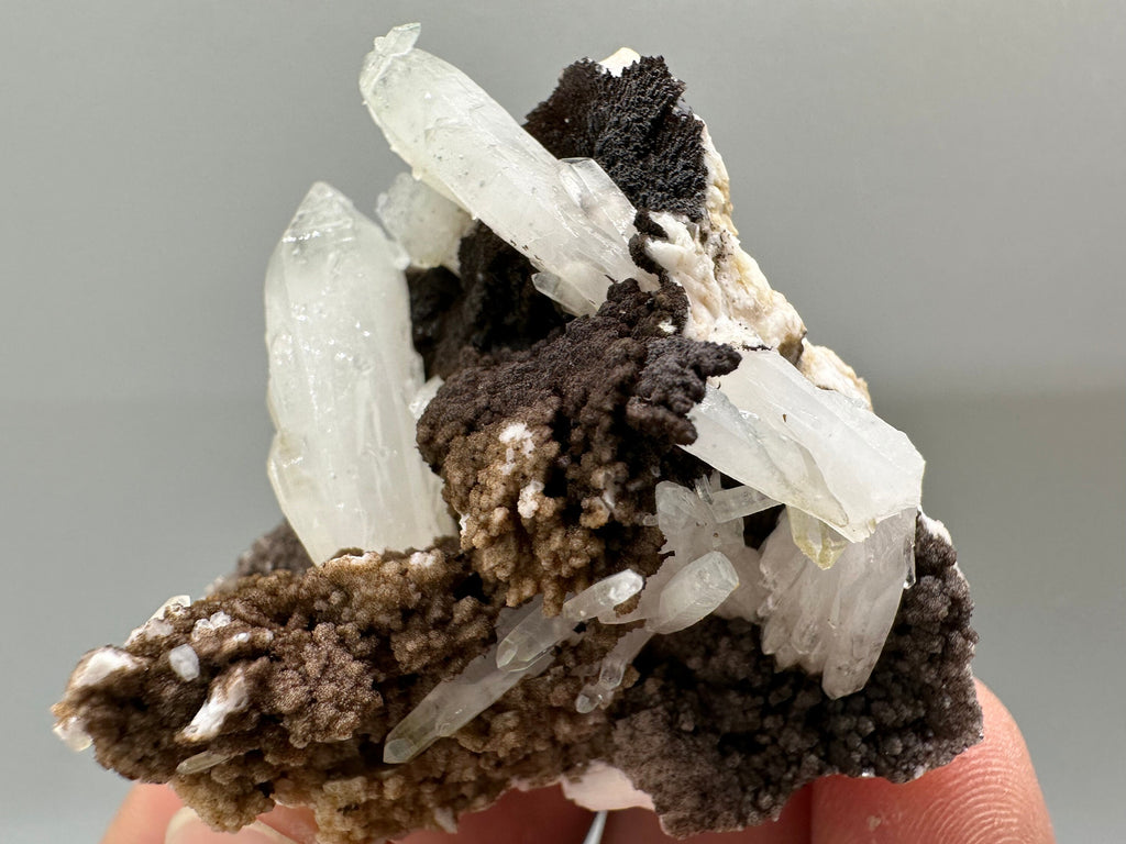 Chlorite Quartz on Rhodochrosite with Dolomite Mineral Souvenir