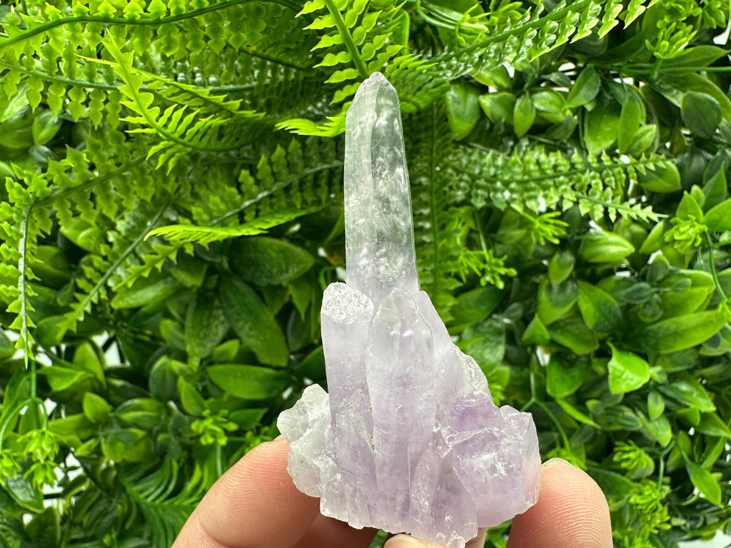 Phantom Amethyst Crystal, Cérusite Mineral Specimen