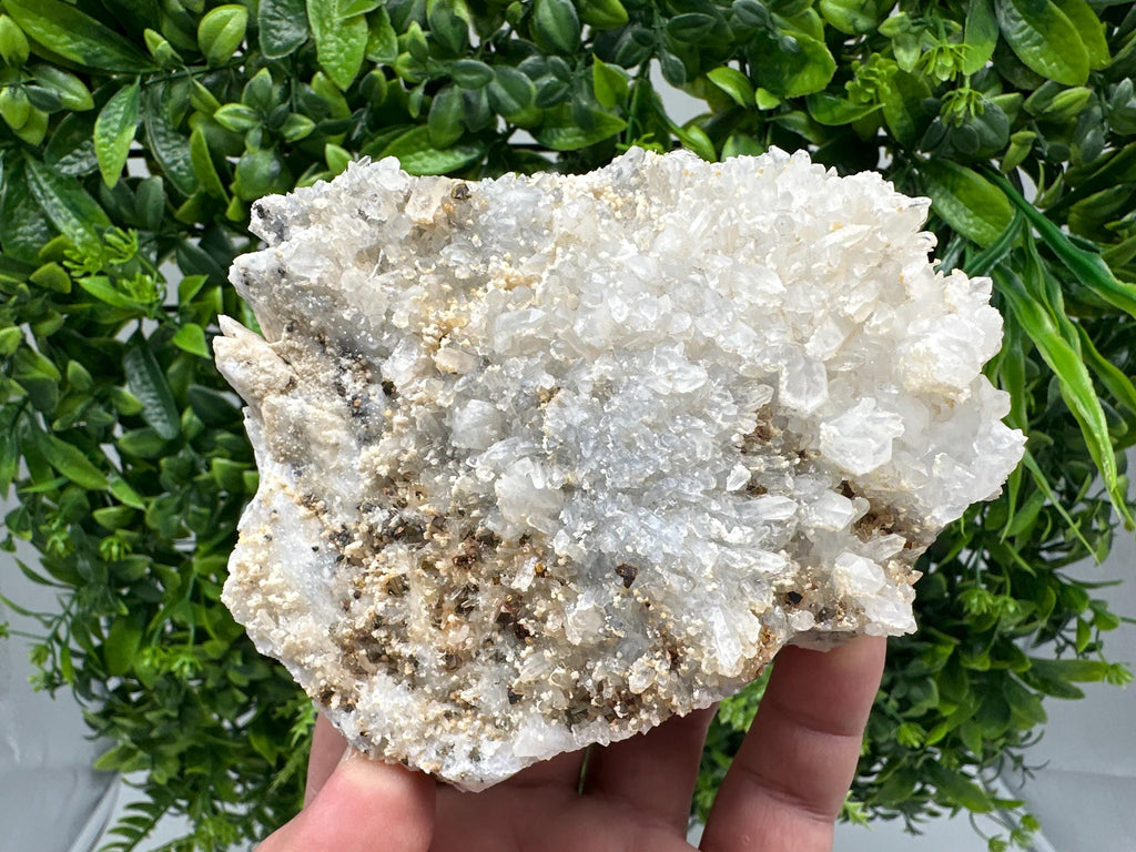 Quartz Calcite Chalcopyrite Specimen: Krushev Dol Mine, Bulgaria