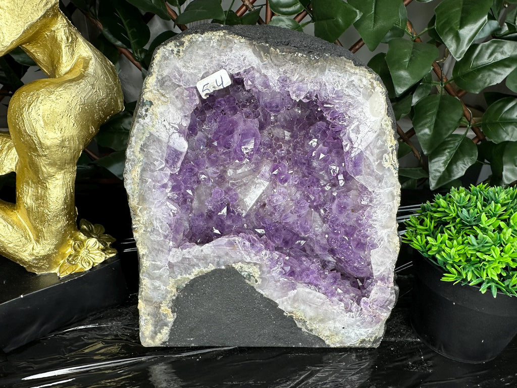 Large Amethyst Geode, Brazil Mineral Specimen, Purple Quartz
