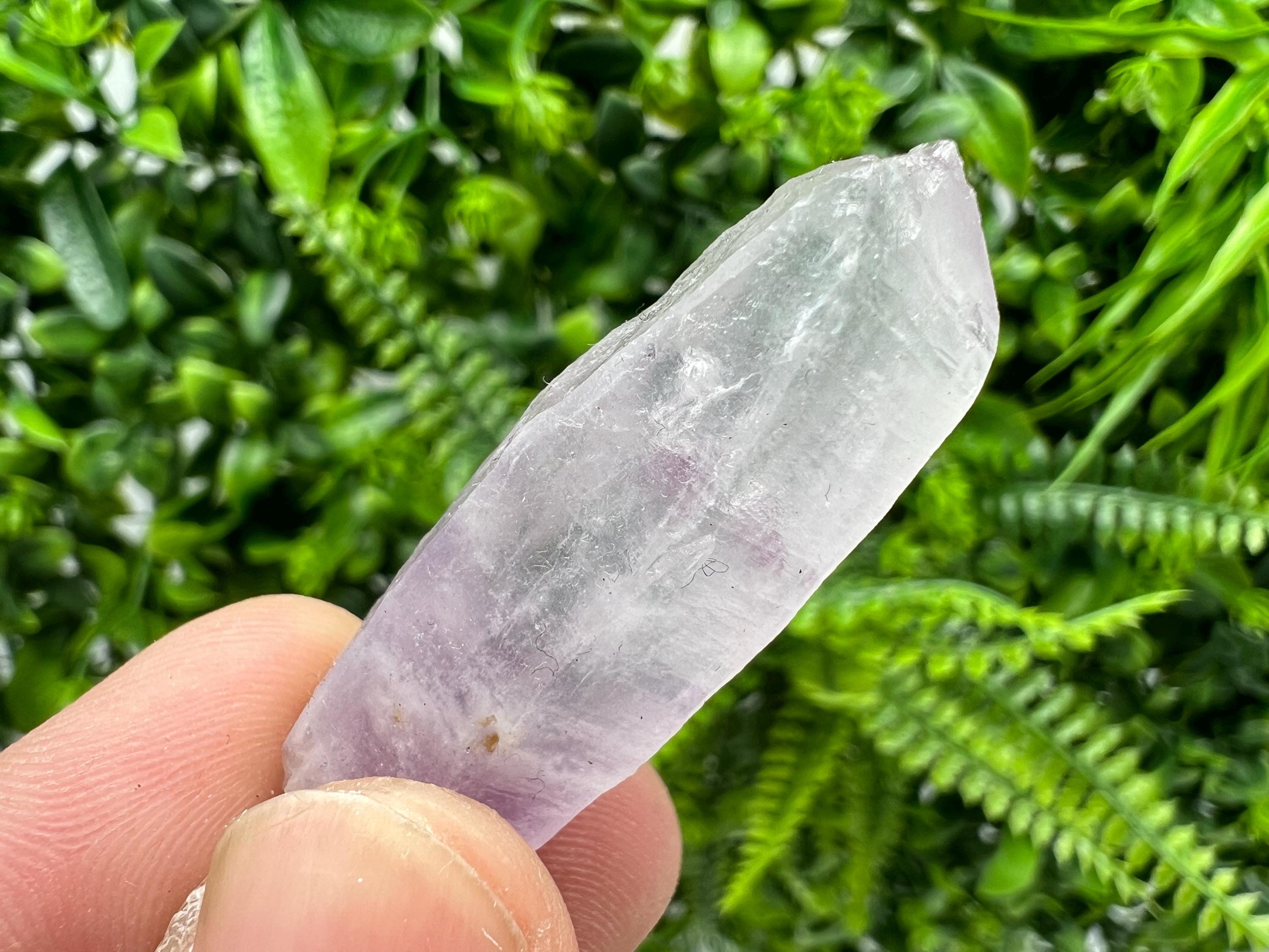 Amethyst Phantom Quartz Crystal with Chalcedony & Chlorite Inclusions