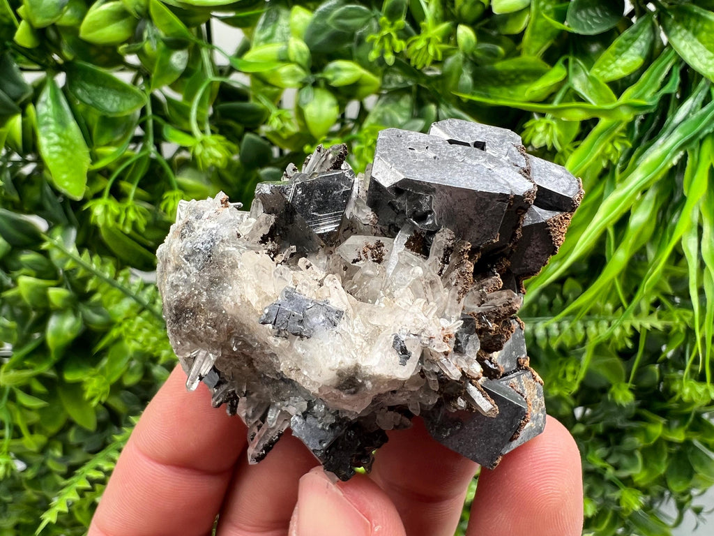 Stunning Galena,Sphalerite on Quartz whit Siderite from 9 th September mine,Madan,Bulgaria,Natural,collectible mineral specimen,home decor