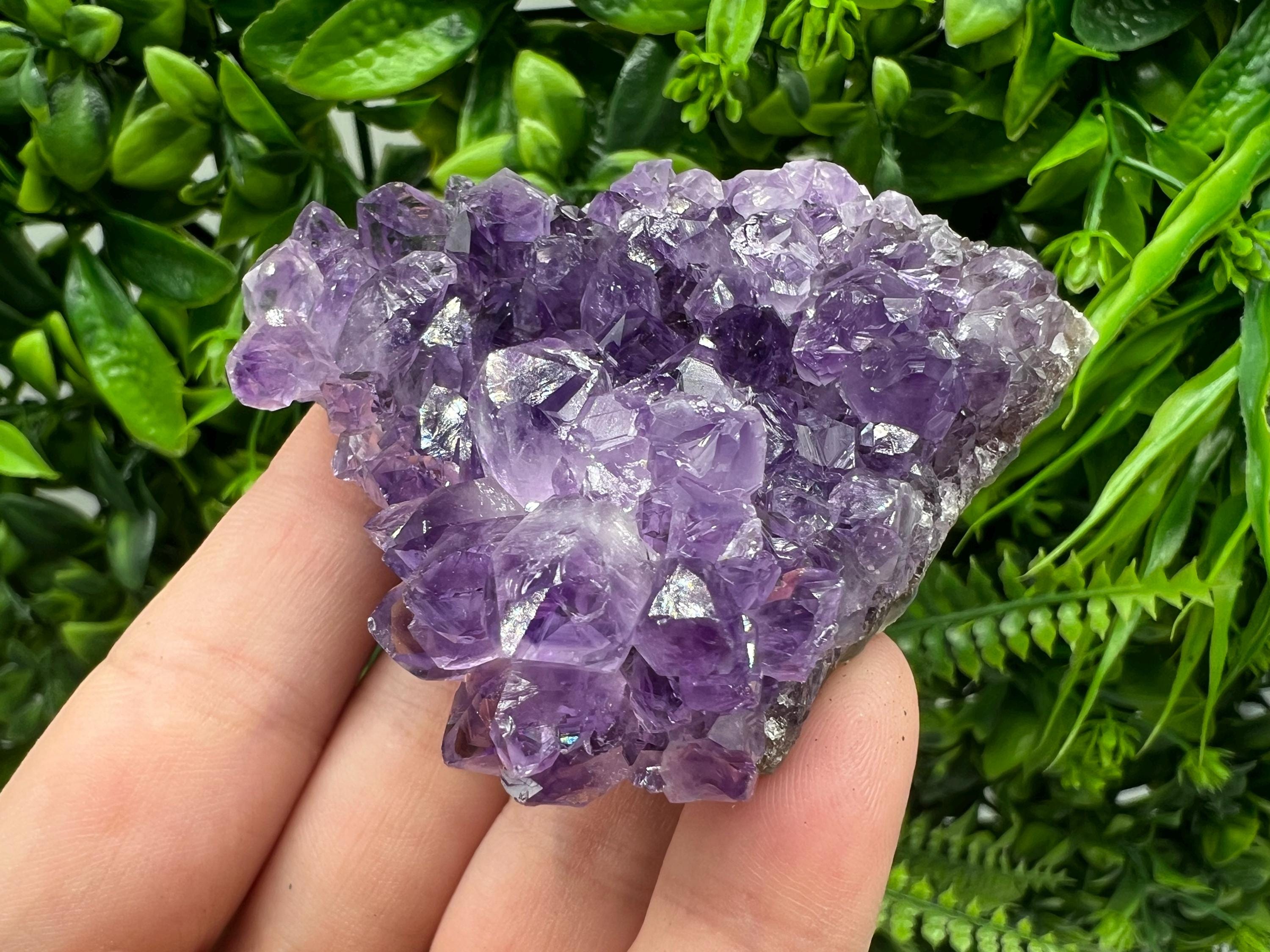 Uruguay Amethyst Crystal: Purple Quartz Home Decor - 80 Grams