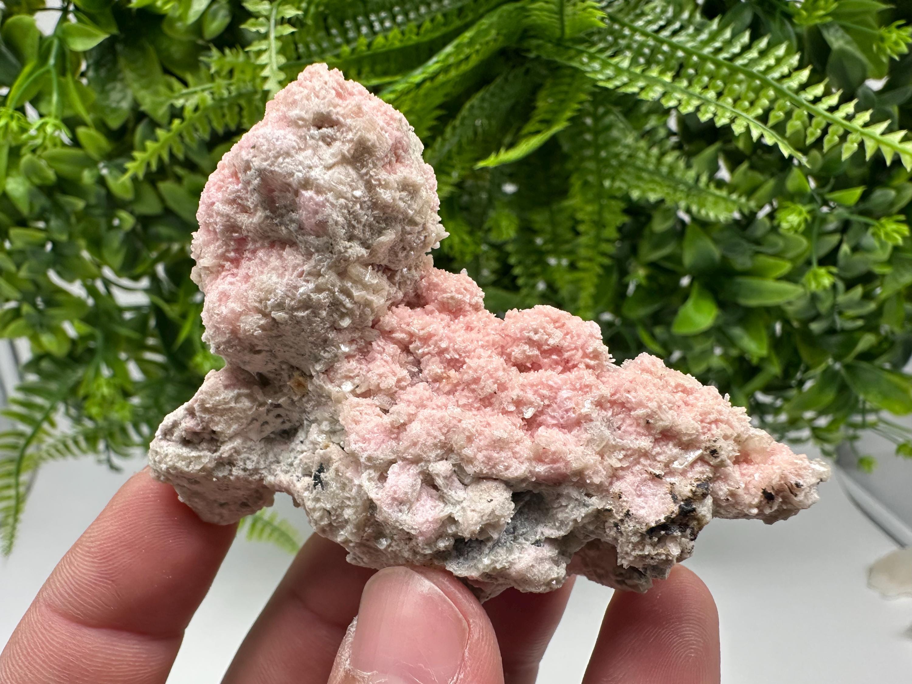 Pink Rhodochrosite Crystal: Starnica Mine, Bulgaria - Home Decor Stone
