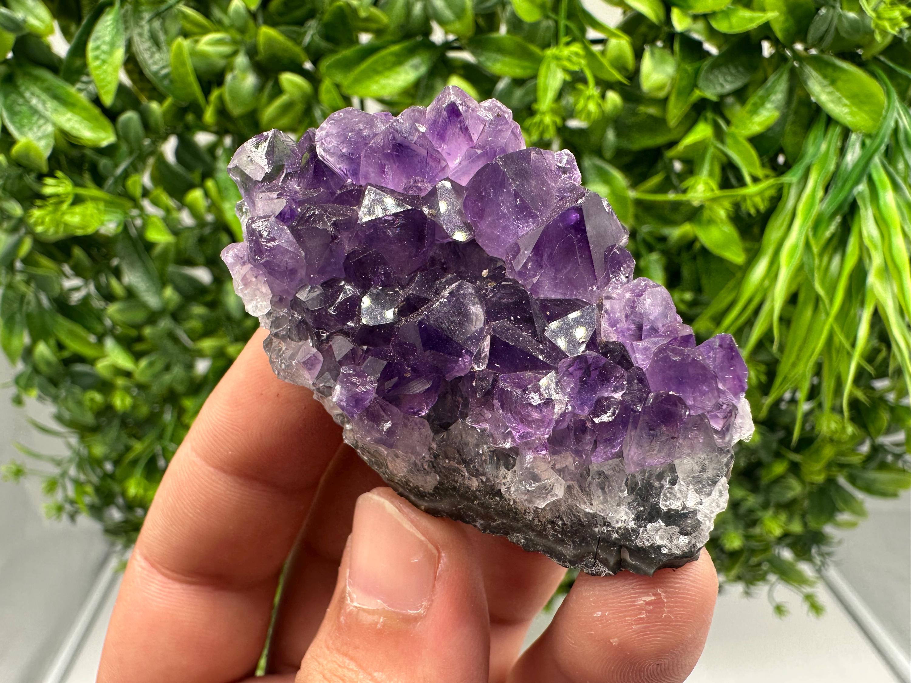 Uruguay Amethyst Cluster, Natural Purple Quartz, Home Decor
