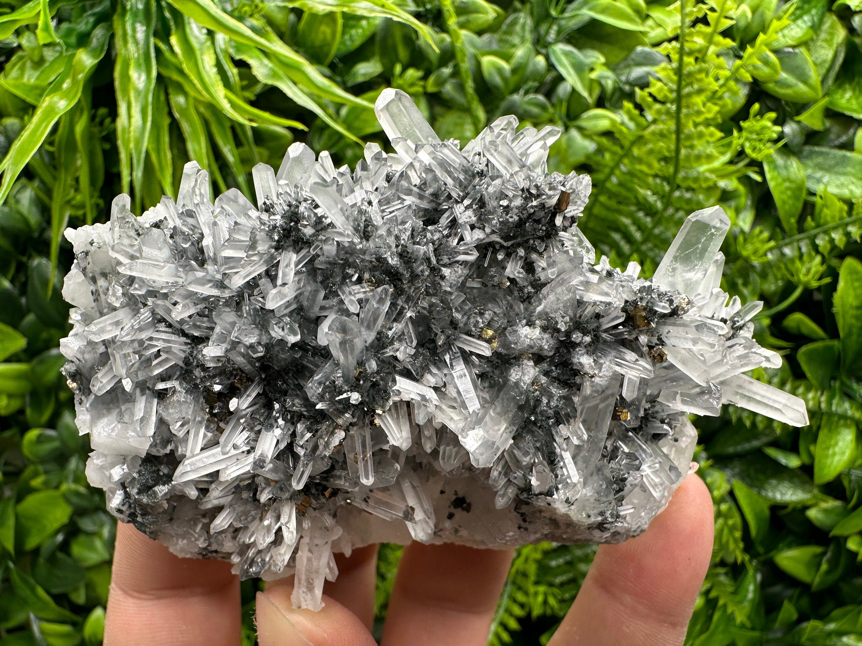 Pyrite Hematite Quartz Calcite Crystal Mineral Specimen