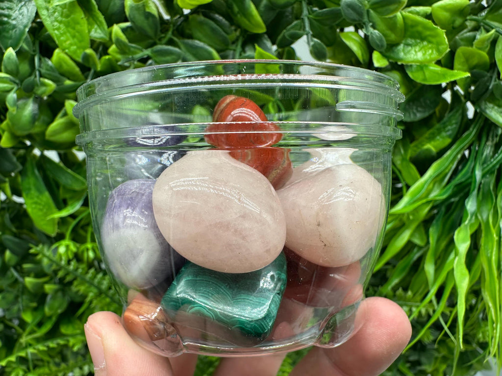 Mixed Tumbled Healing Crystals Set: Polished Raw Stones
