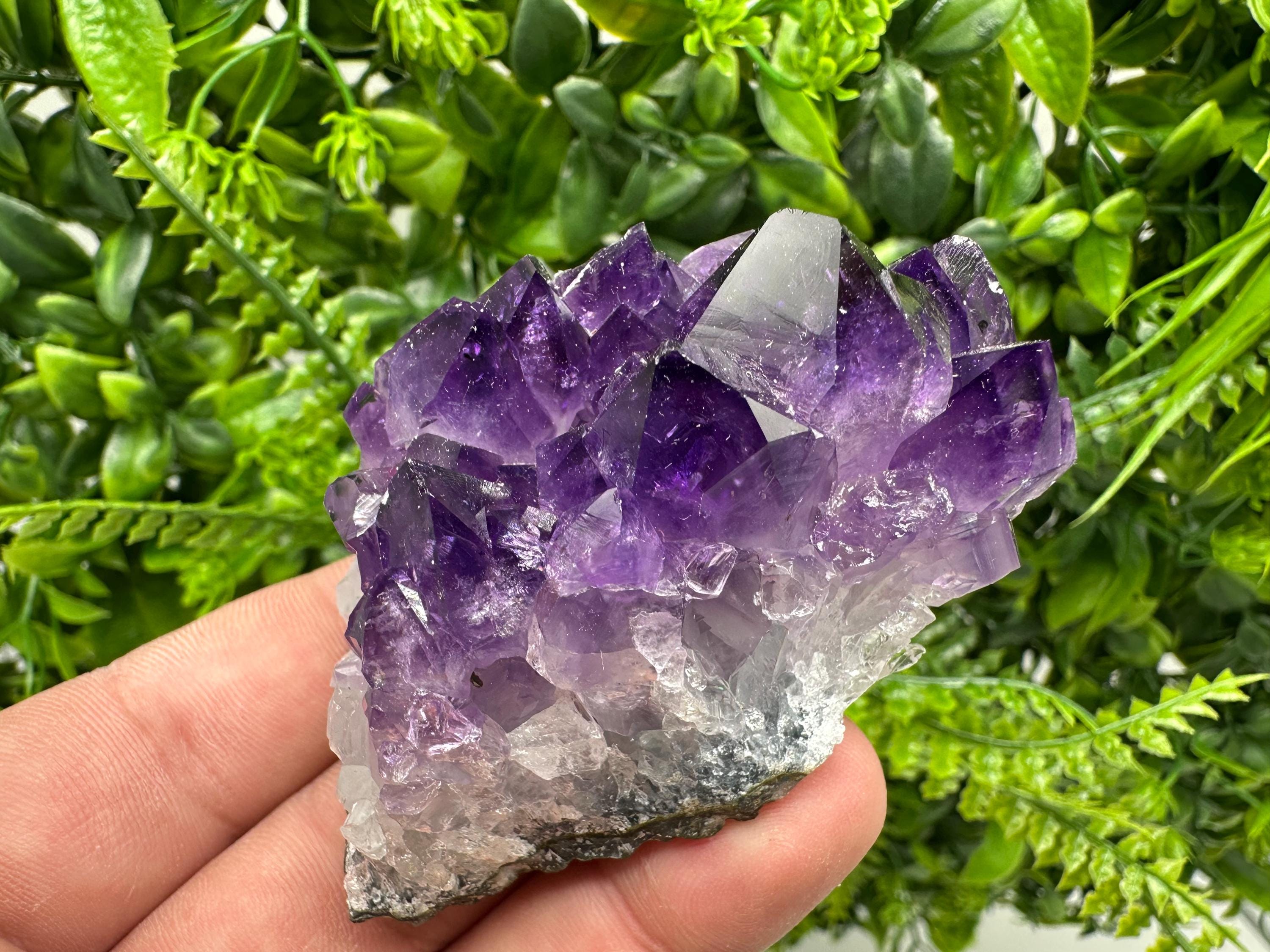 Uruguay Amethyst Cluster: Purple Quartz Crystal, Home Decor