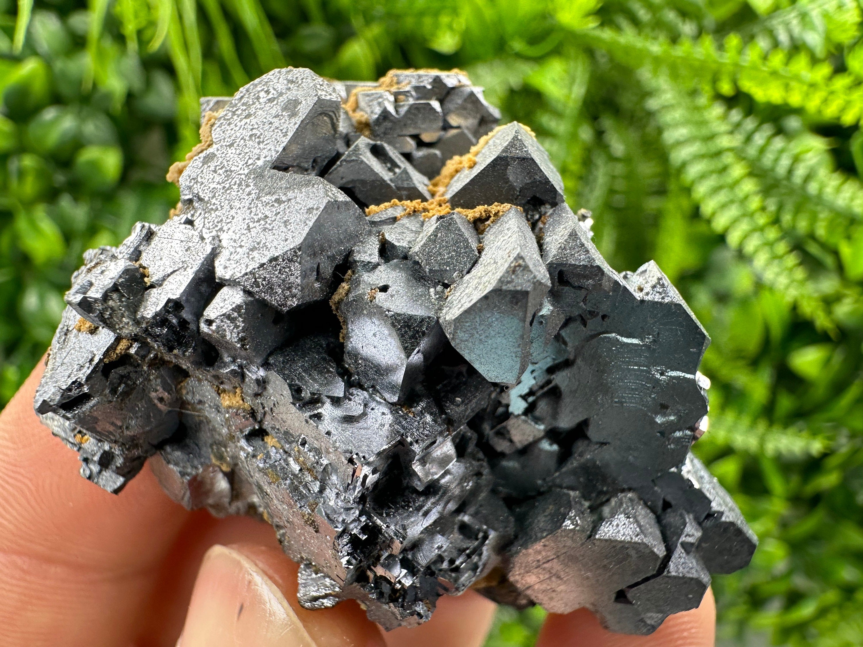 Rare Skeleton Galena Cluster: Natural Crystal Mineral Souvenir