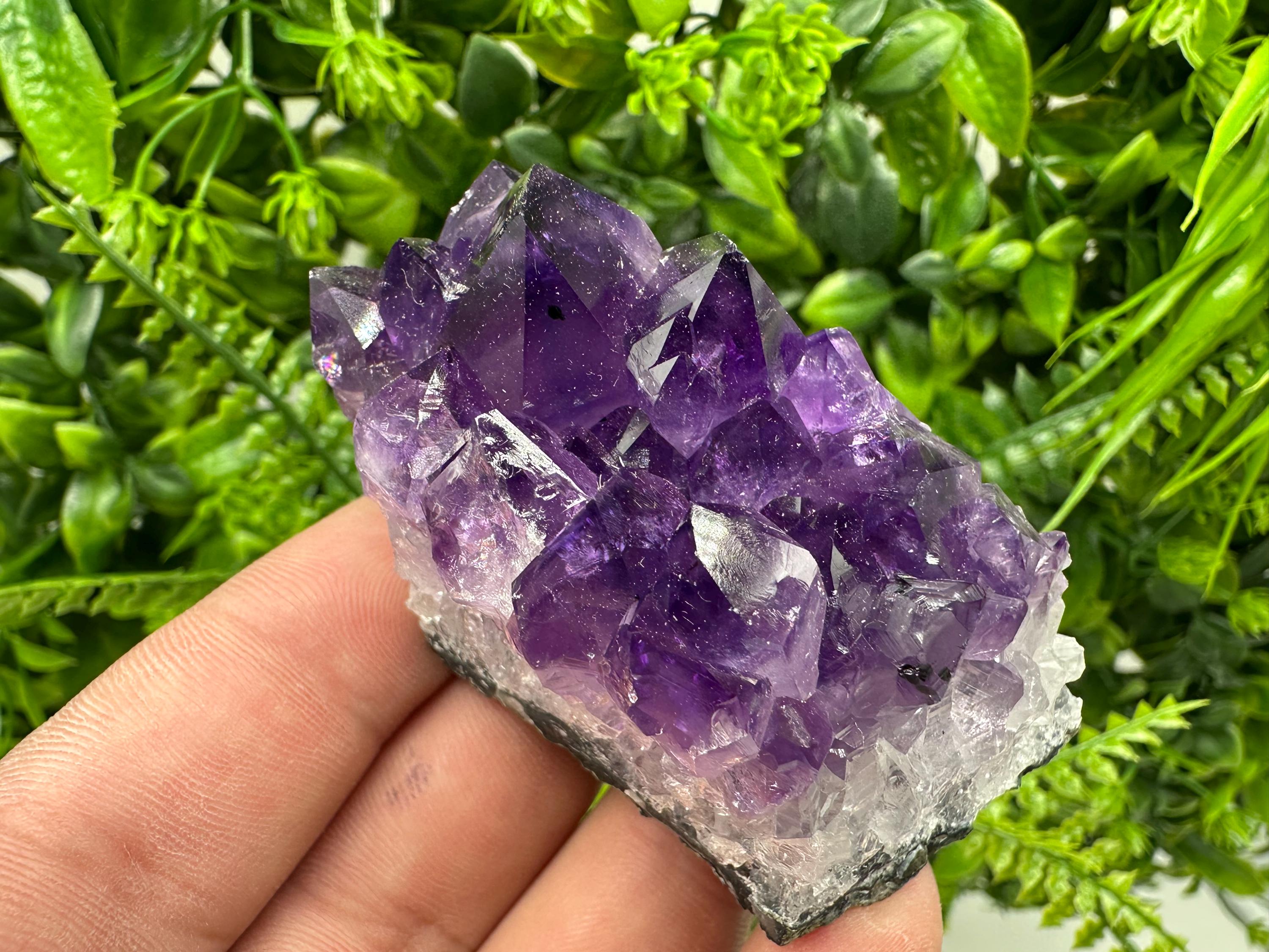 Uruguay Amethyst Cluster: Purple Quartz Crystal, Home Decor