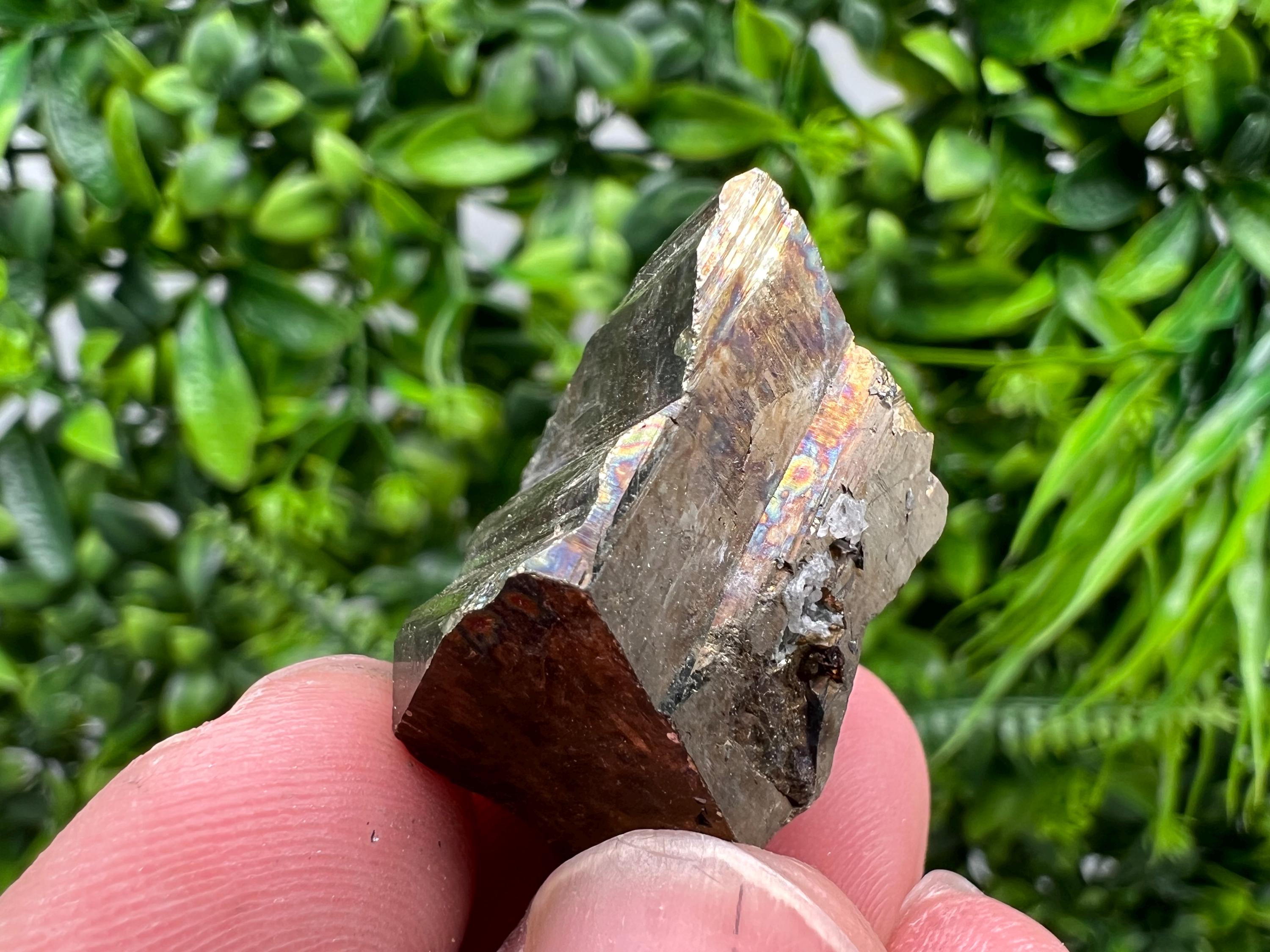Mini Rainbow Pyrite Cluster, Borieva Mine, Bulgaria
