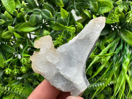 Blue Chalcedony Quartz with Chlorite Inclusions - Krushev Dol Mine Crystal