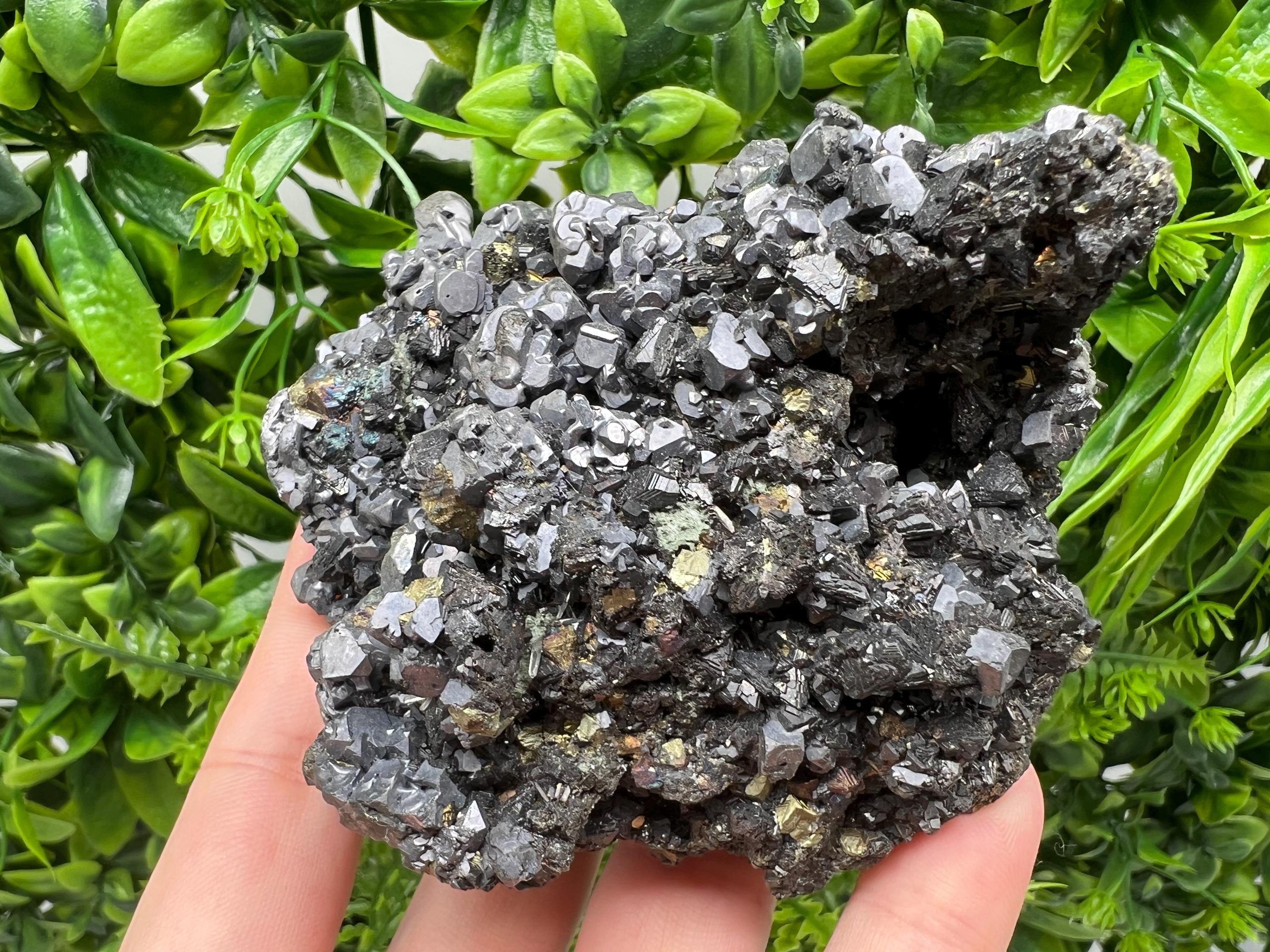 Rare Galena Sphalerite Pyrite Mineral Specimen: Krushev Dol Mine, Bulgaria