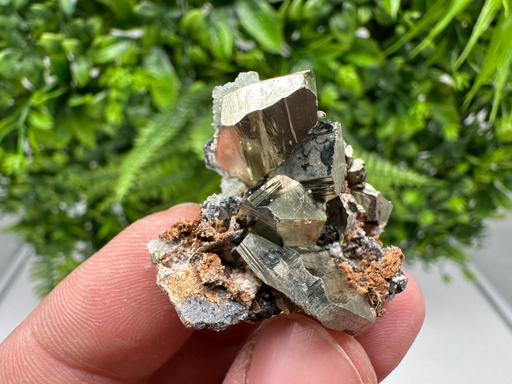 Golden Pyrite,Sphalerite from 9th September mine,Madan,Bulgaria,natural,collectible mineral specimen,home decor crystal,Pyrite cluster,
