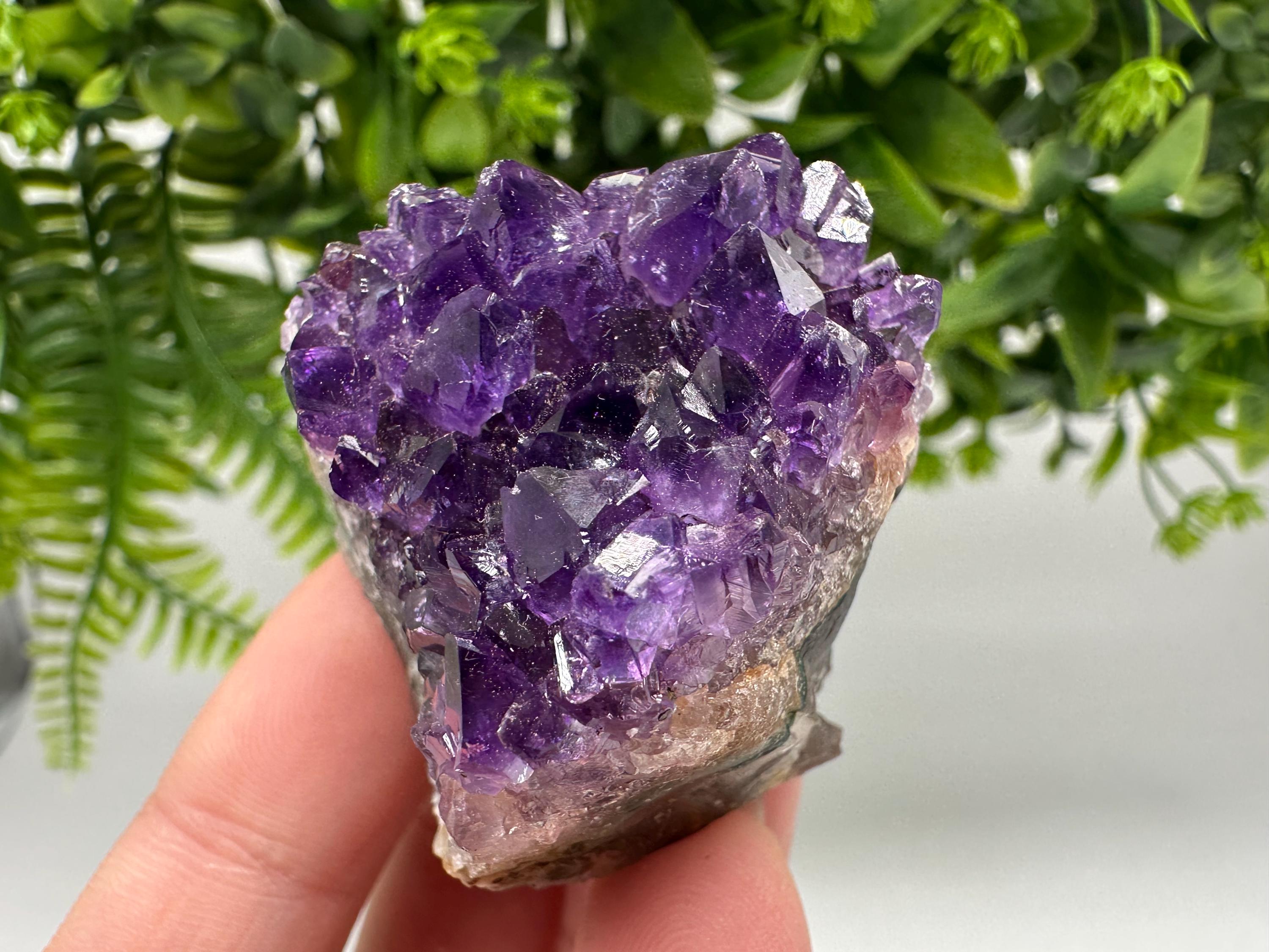 Uruguay Amethyst Crystal: Purple Quartz Home Decor, Energy Stone