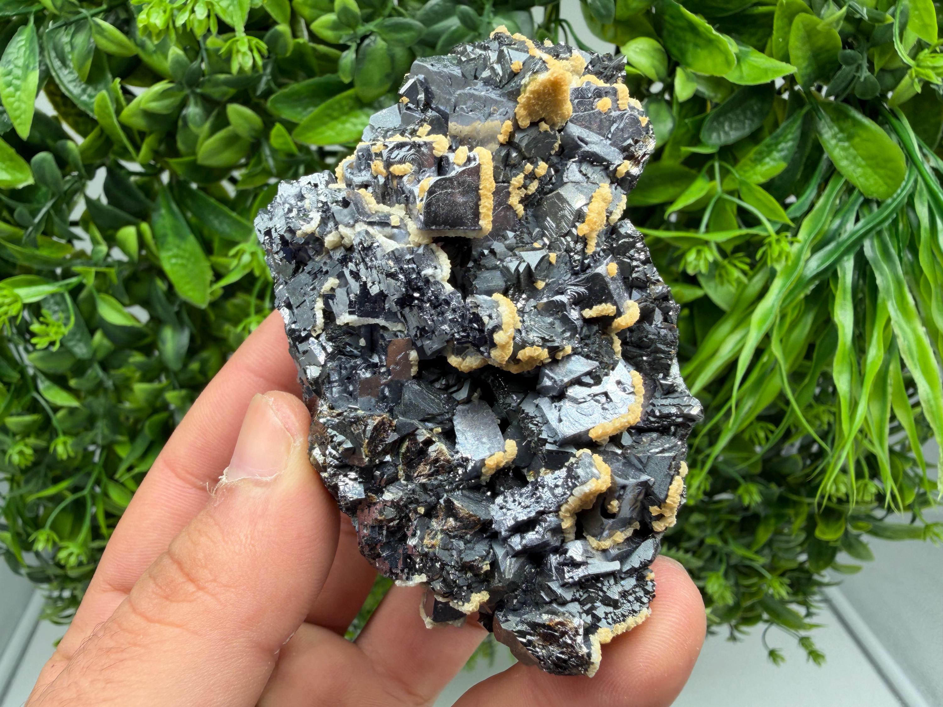 Amazing Galena spinel law on Quartz whit Siderite,from Krushev dol mine,Bulgaria,natural,collection mineral specimen,home decor crystal,souv