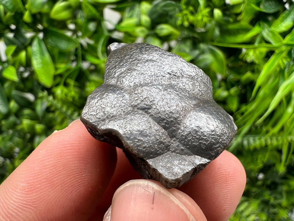 Botryoidal Black Hematite Specimen: Moroccan Rough Crystal for Reiki Chakra